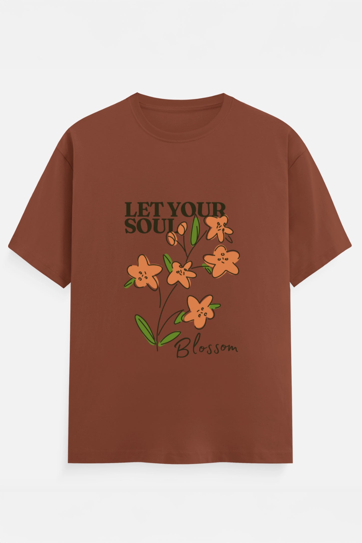 Let Your Soul Blossom T-Shirt (3XL-7XL)