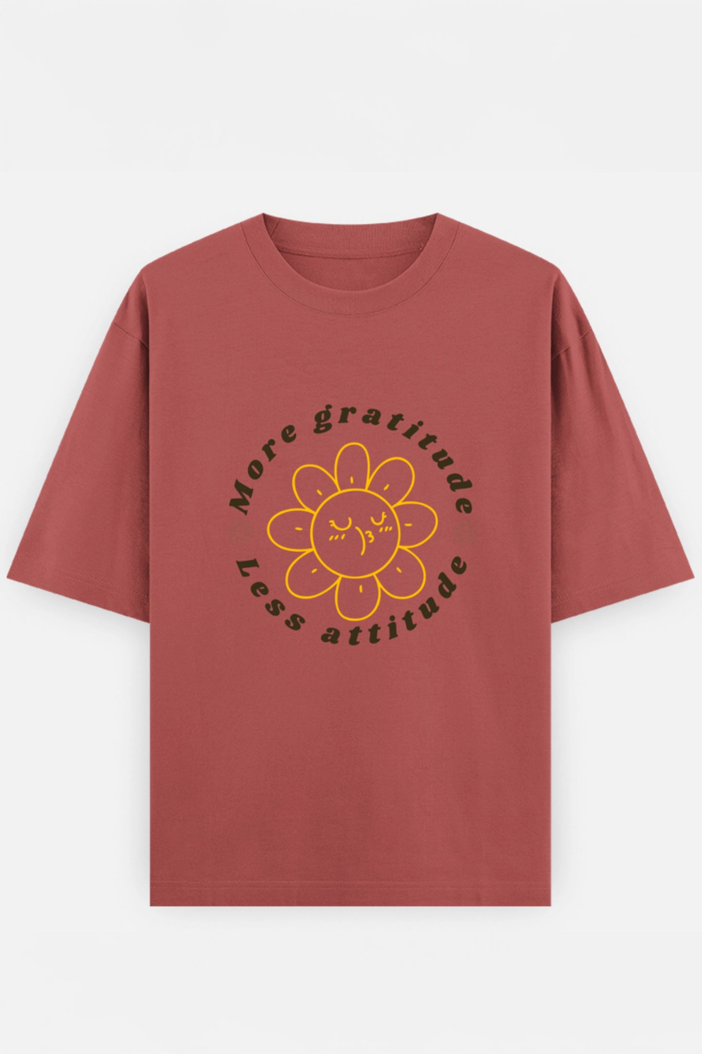 More Gratitude Less Attitude Oversized Tee
