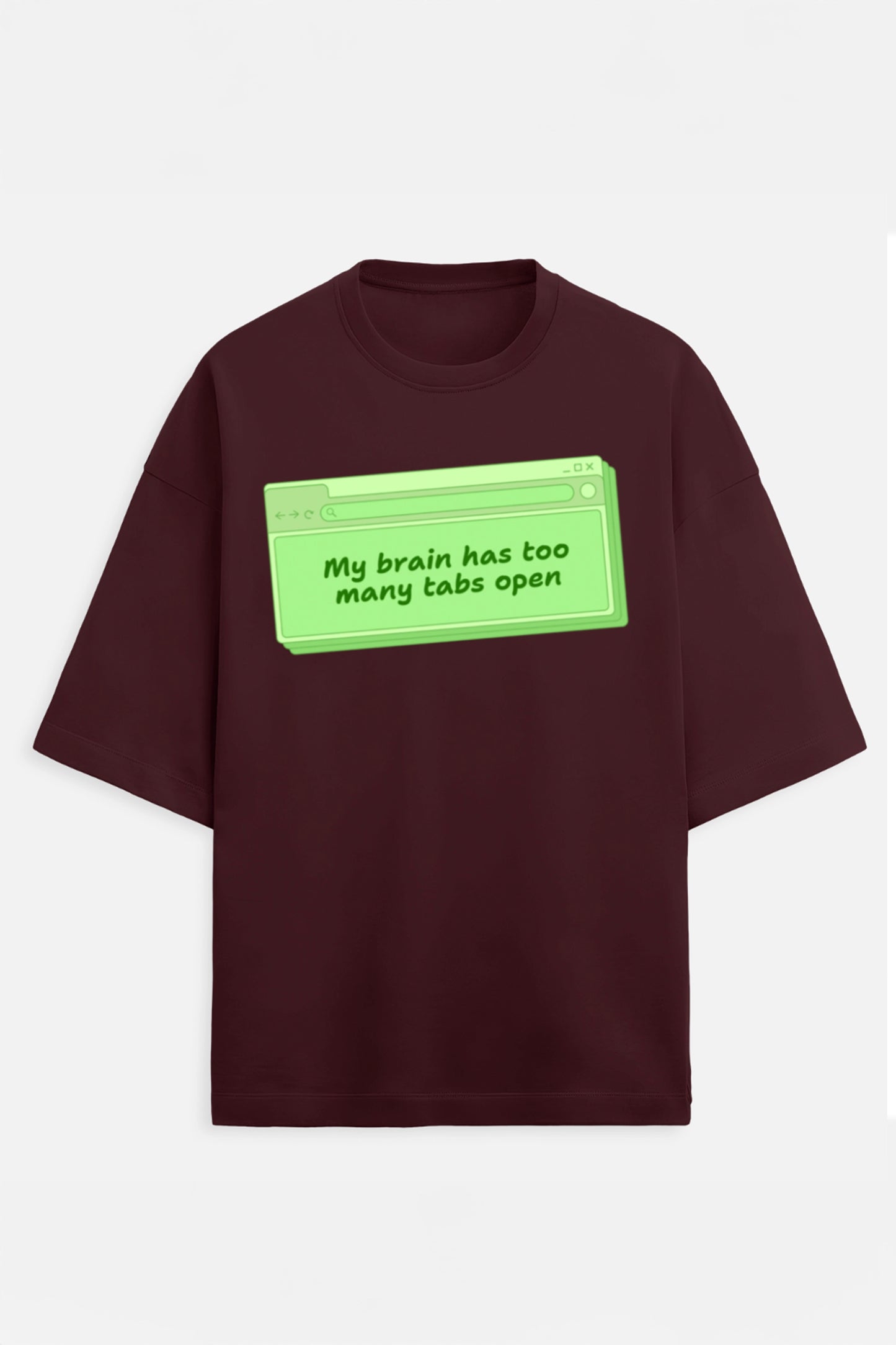 My Brain Has Too Many Tabs Terry Oversized Tee