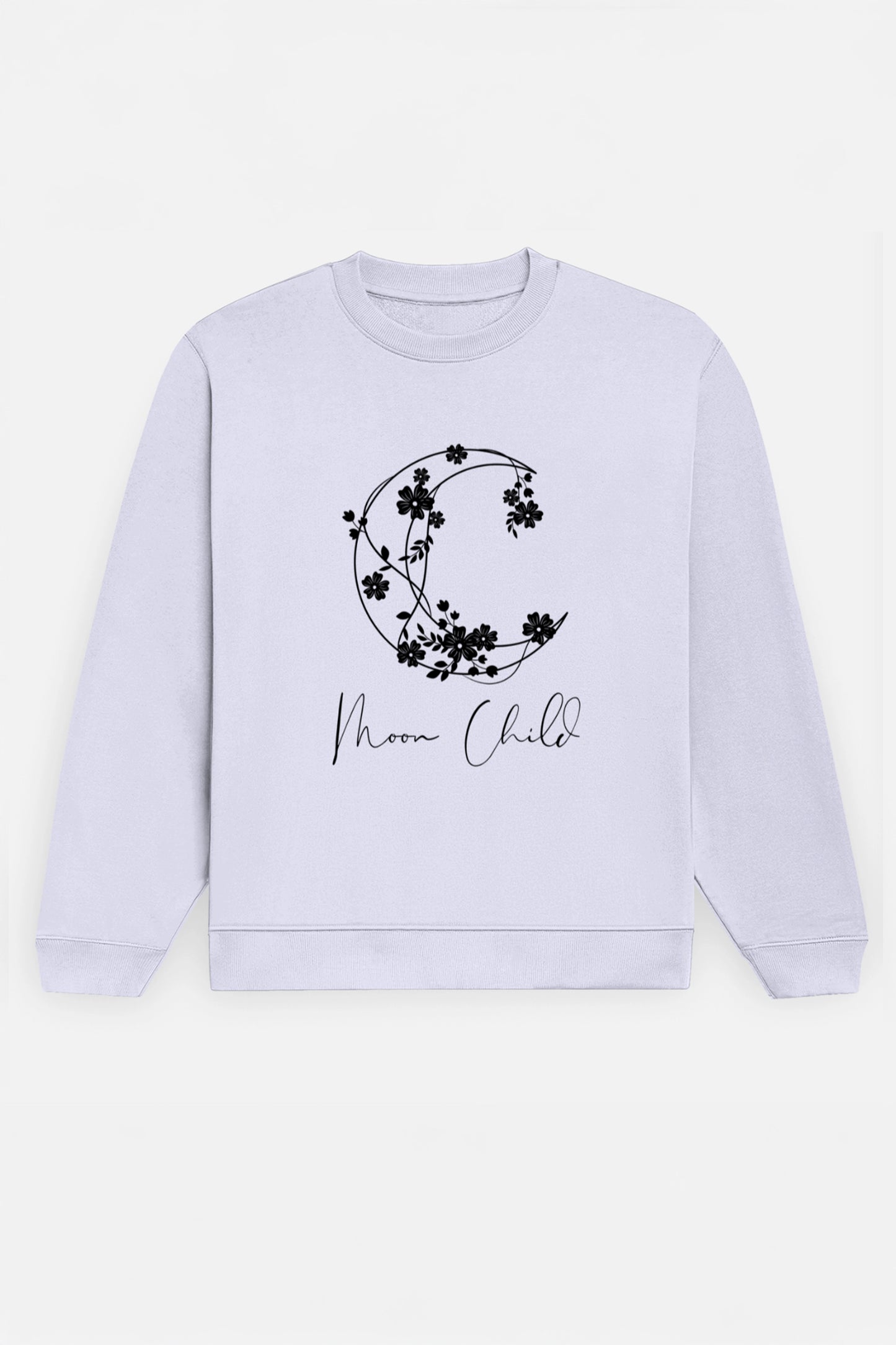 Moon Child Black Design Sweatshirt