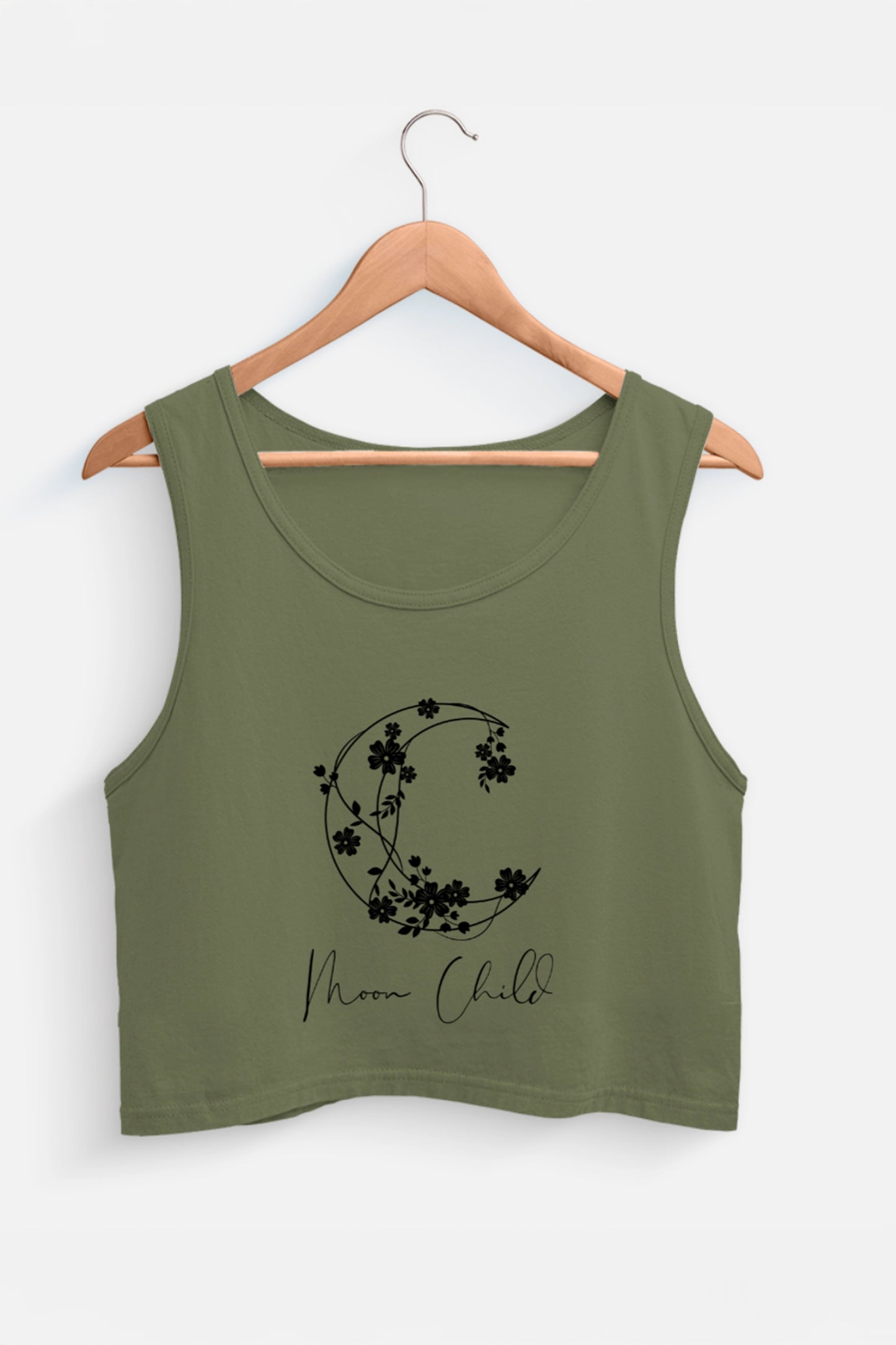 Moon Child Black Design Tank Top