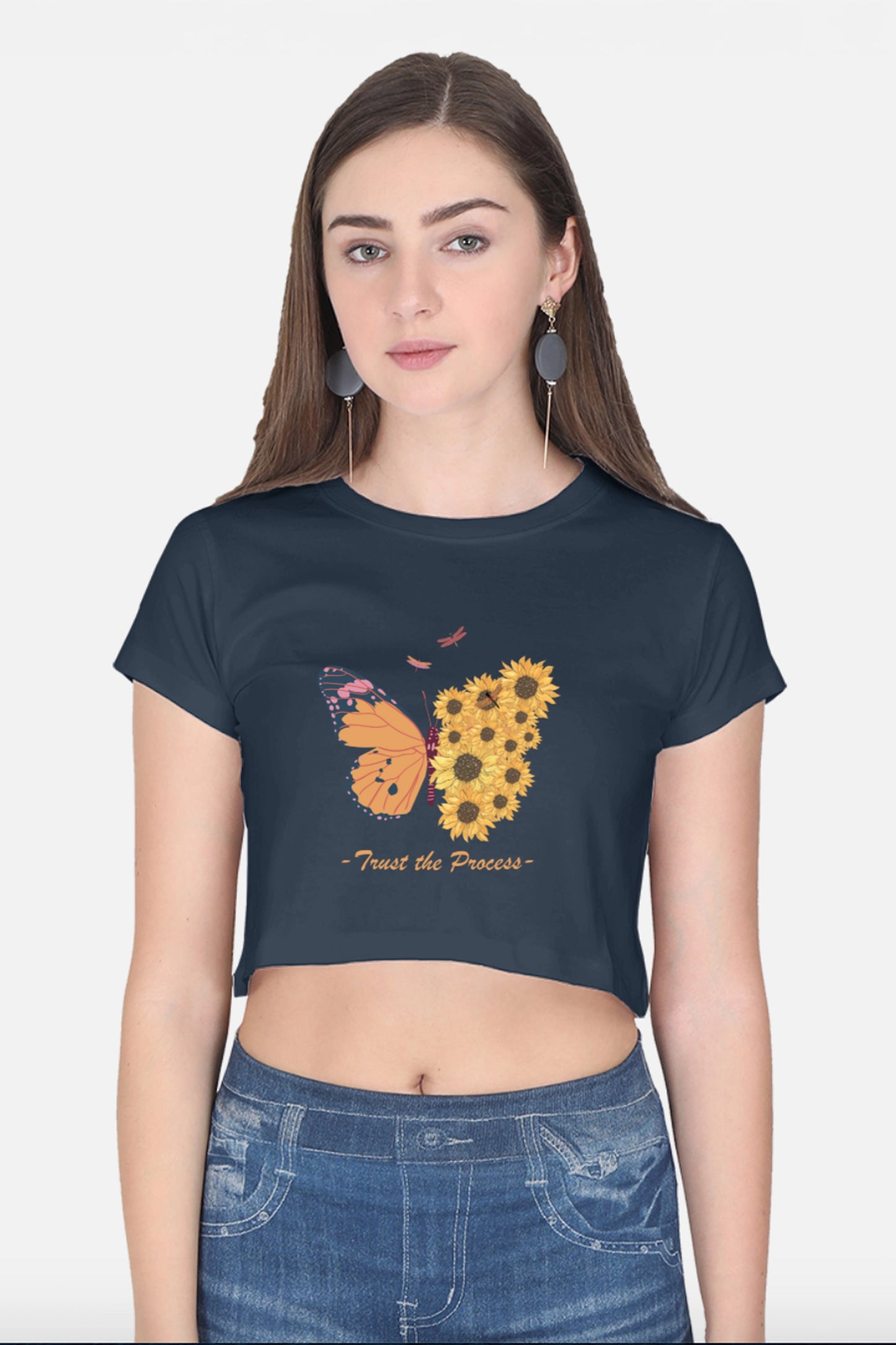 Trust The Process Crop Top