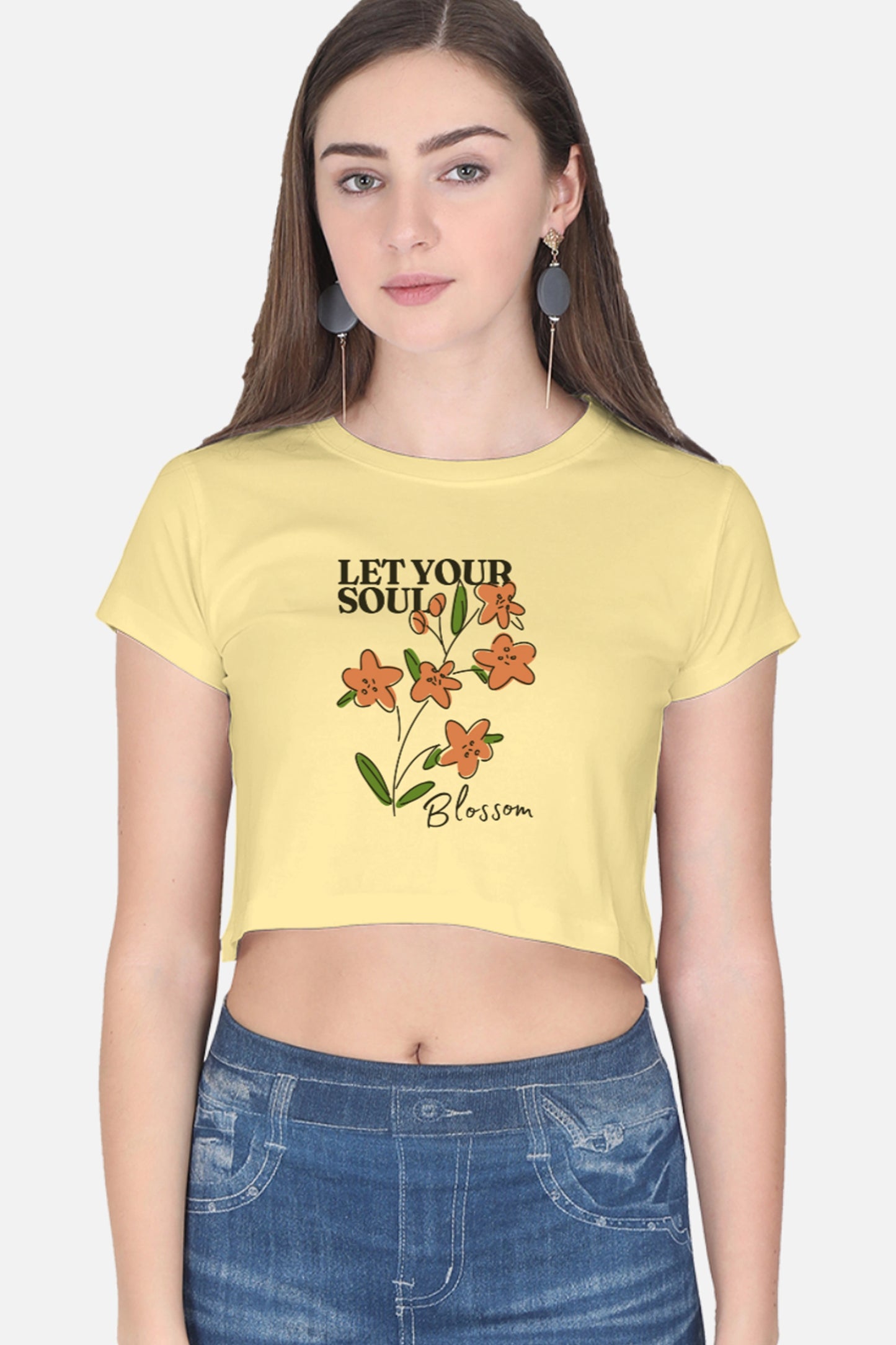 Let Your Soul Blossom Crop Top