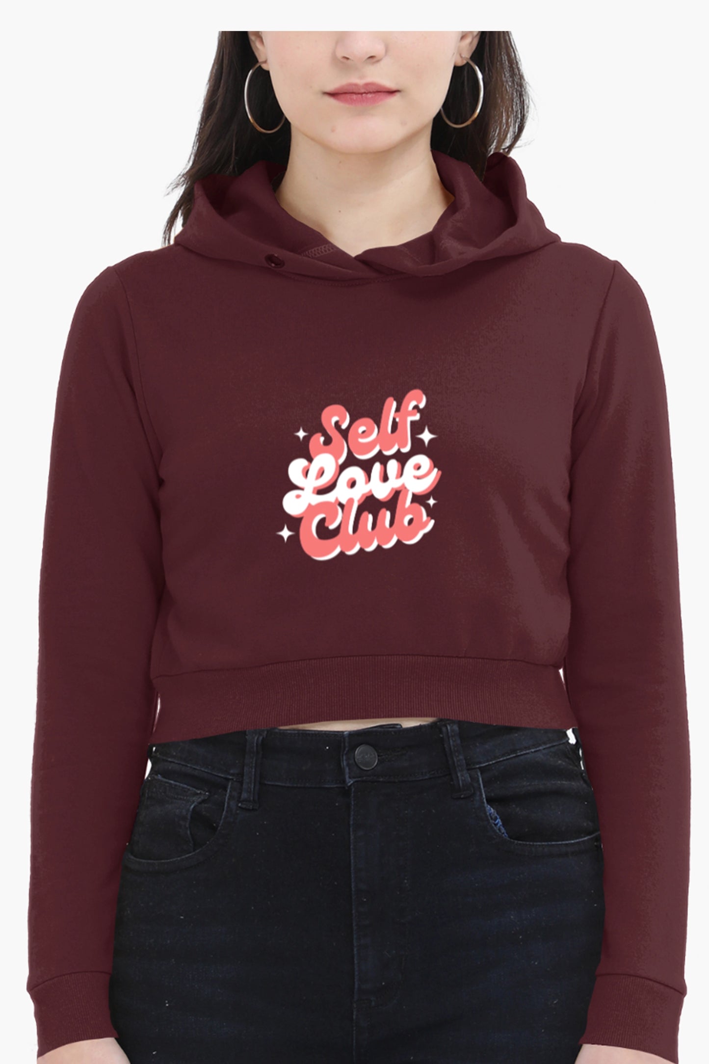 Self Love Club Crop Hoodie (women)