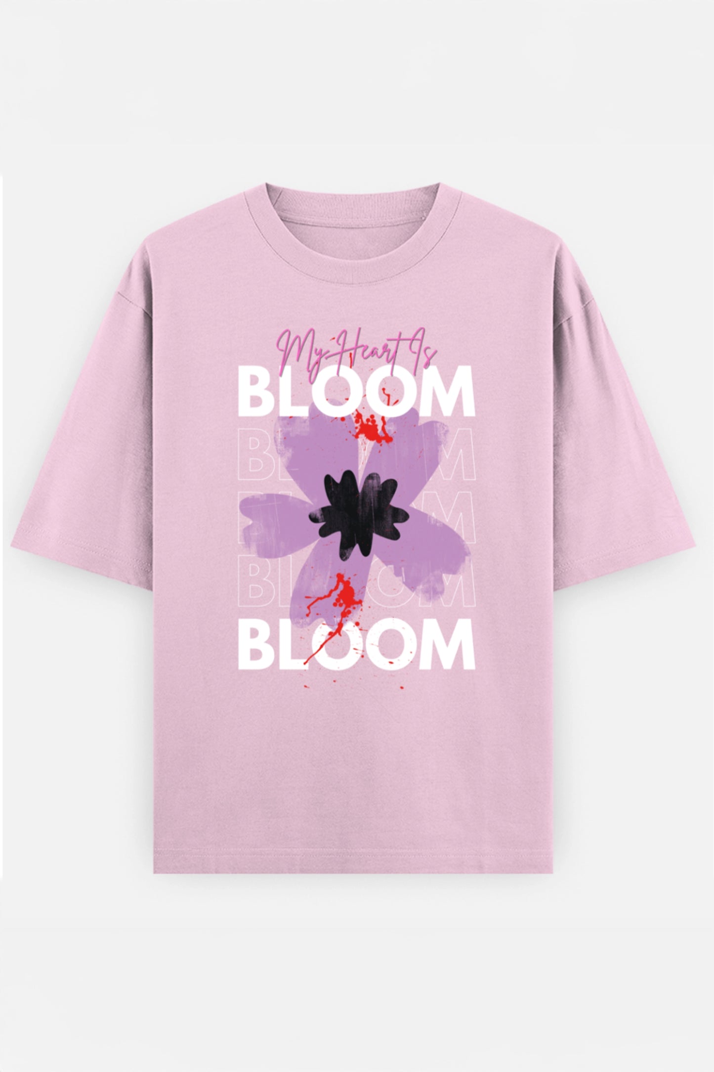 My Heart Is Bloom Oversized T shirt