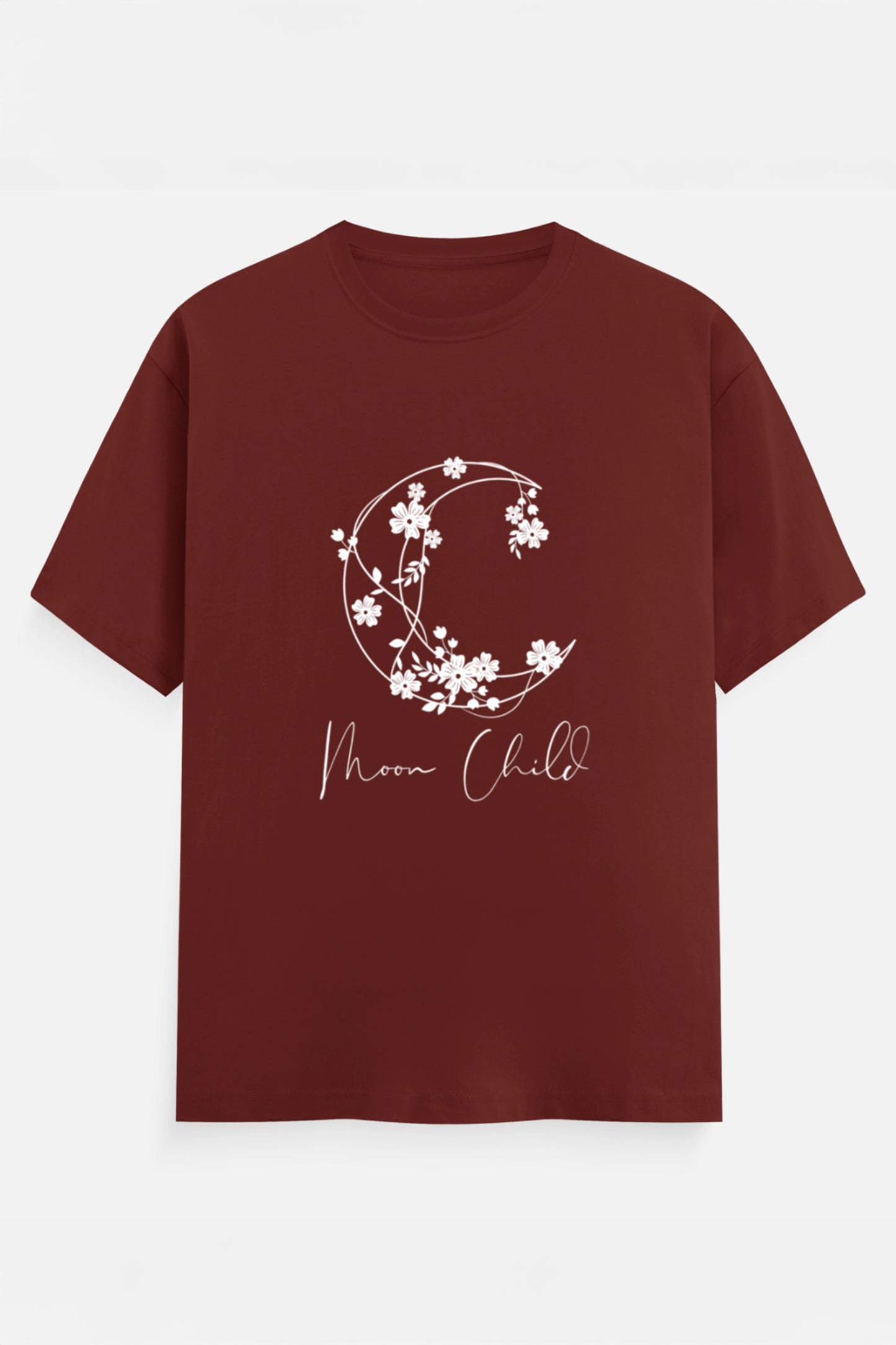 Moon Child White Design T-Shirt