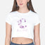 Moon Child Purple Design Crop Top