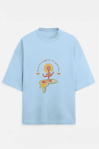 Strive For Progress Terry Oversized Tee