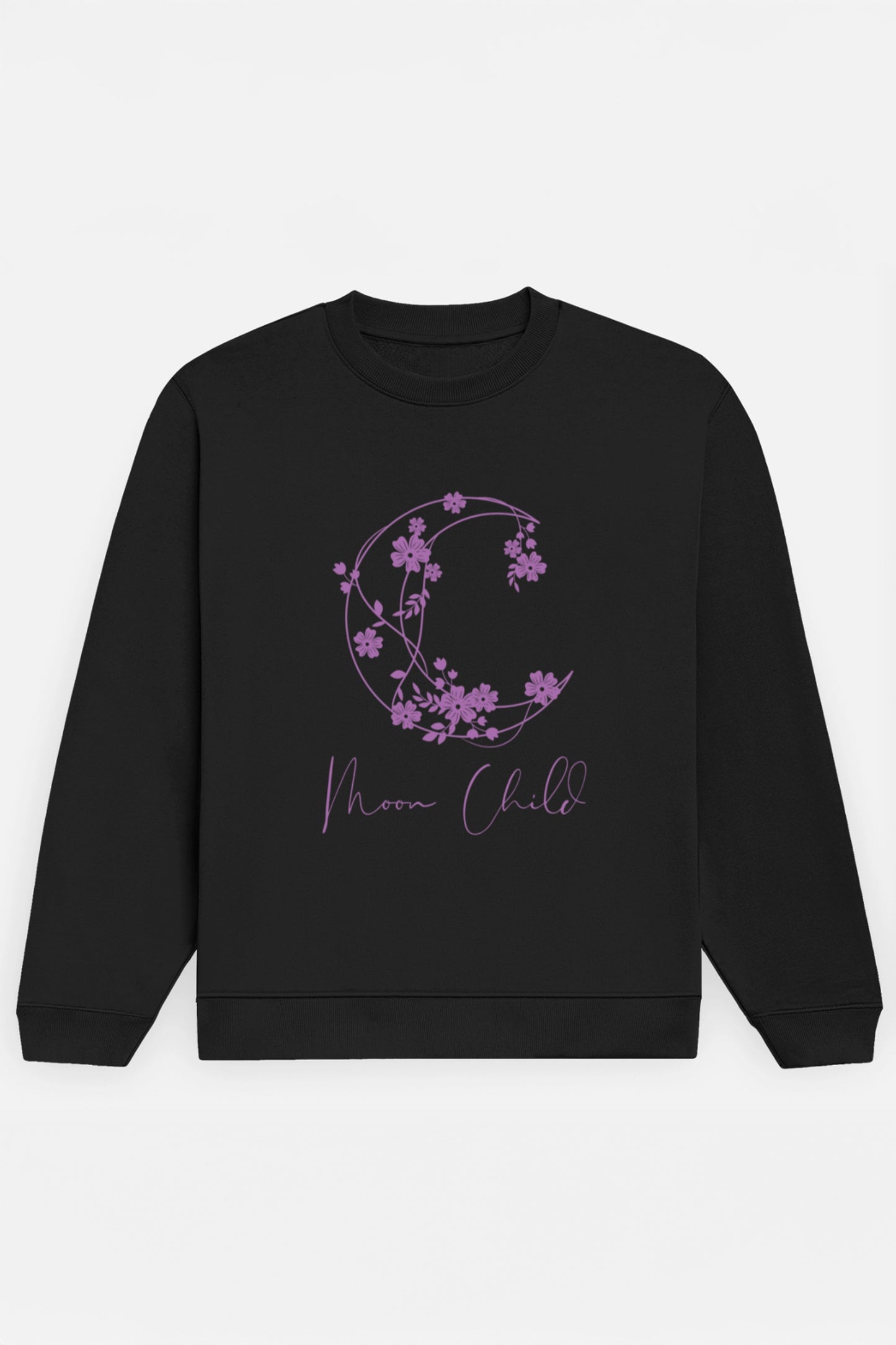 Moon Child Purple Design Sweatshirt