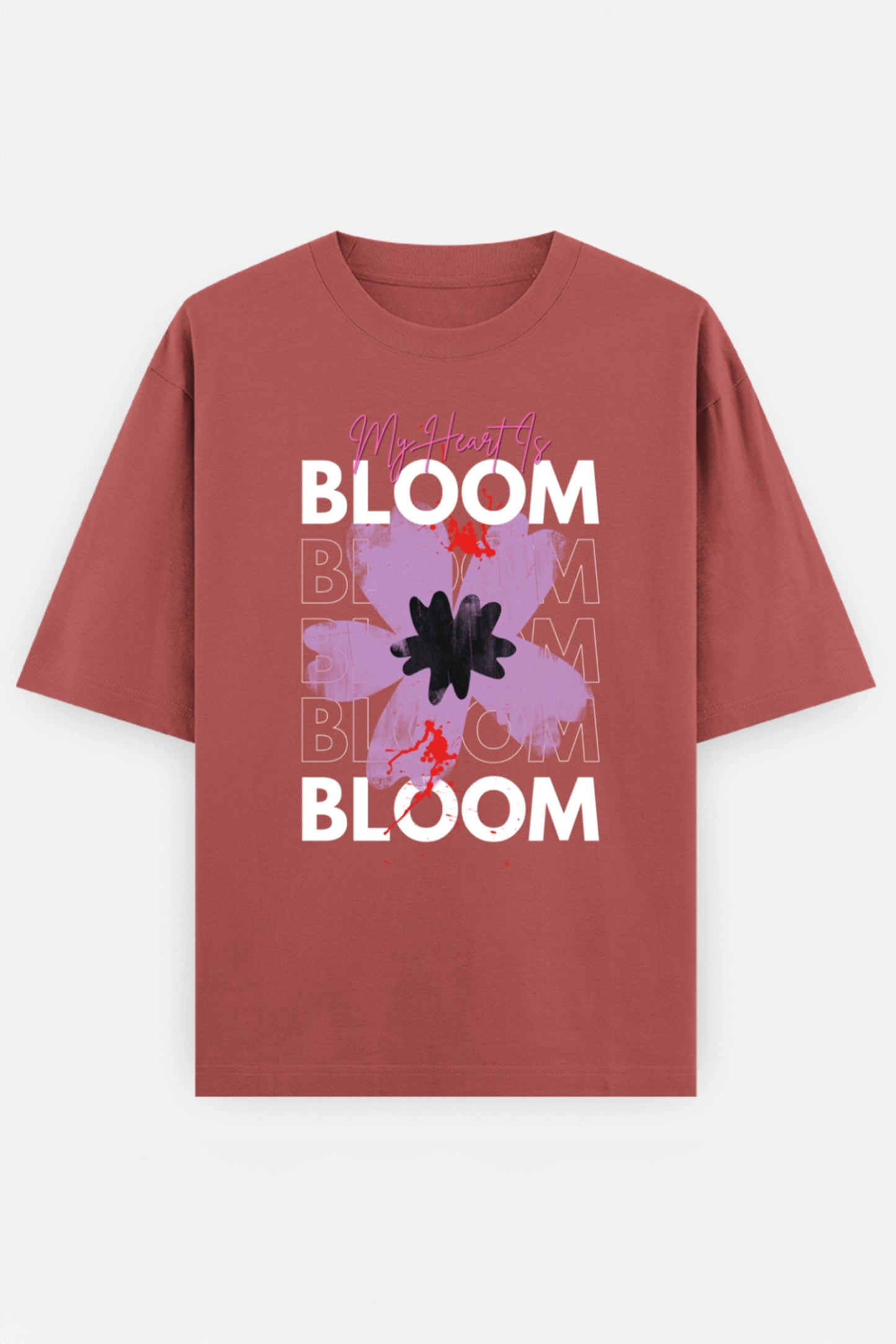 My Heart Is Bloom Oversized T shirt