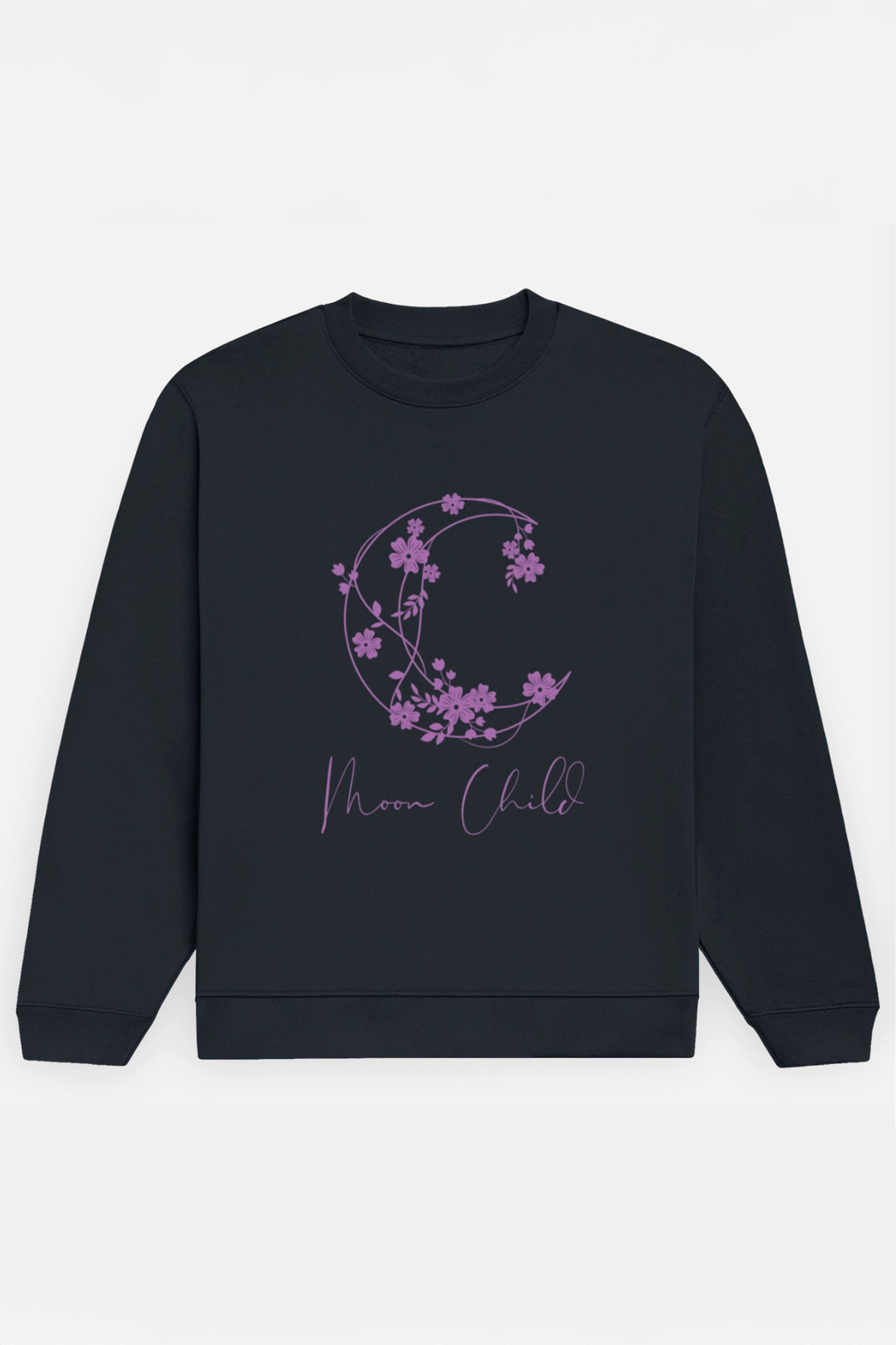 Moon Child Purple Design Sweatshirt
