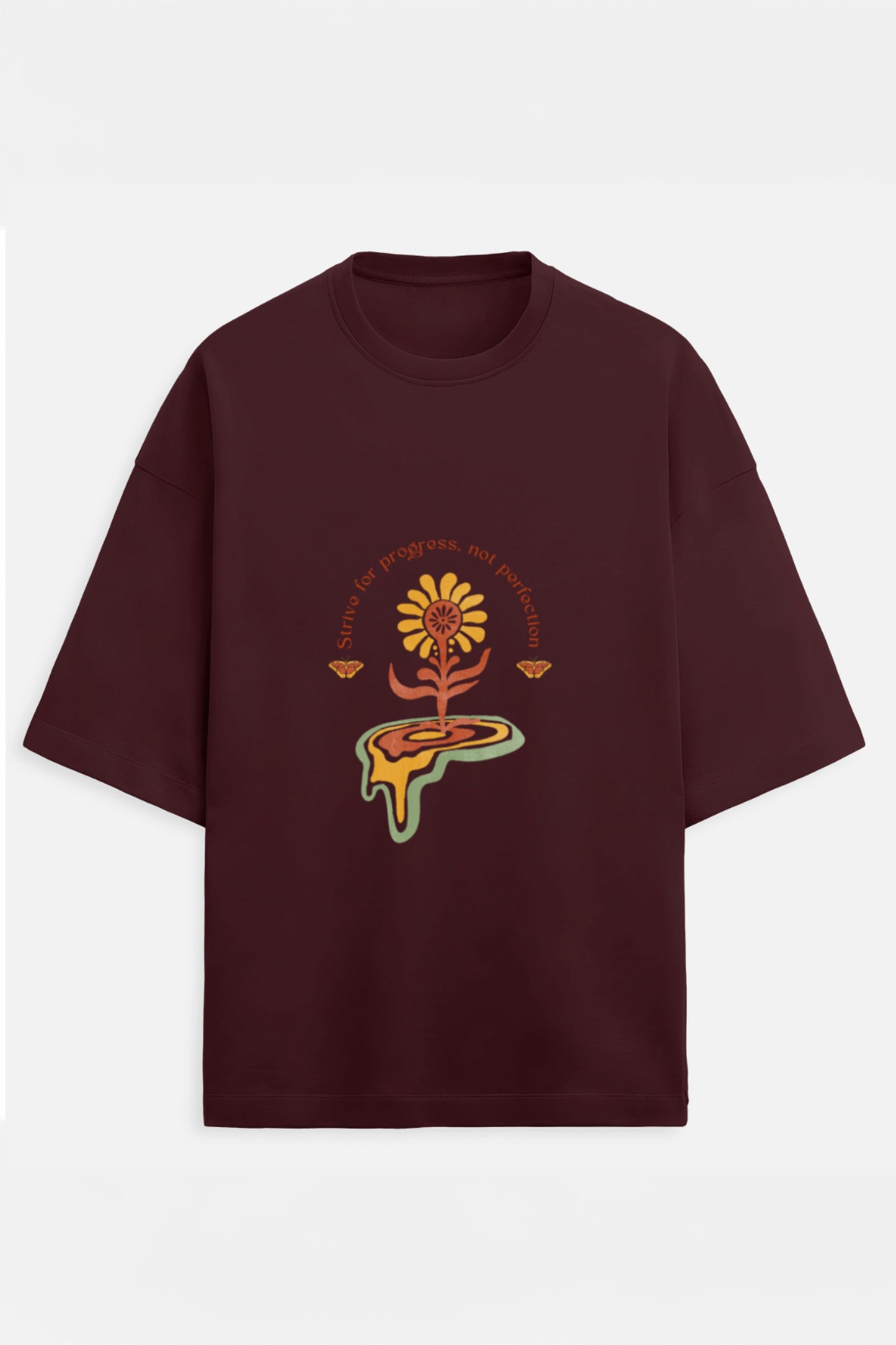 Strive For Progress Terry Oversized Tee