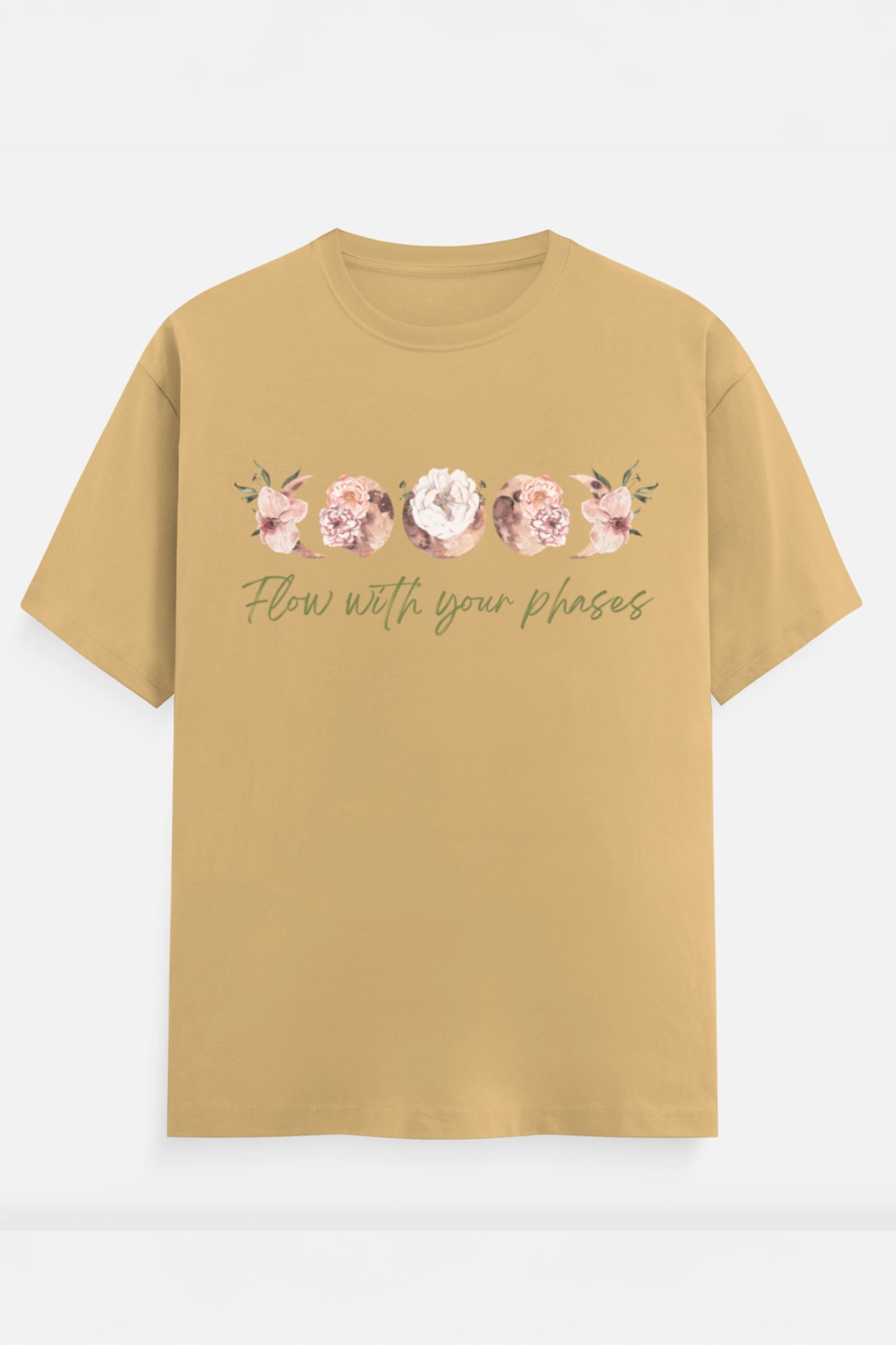 Flow with your phases T-Shirt (Green)