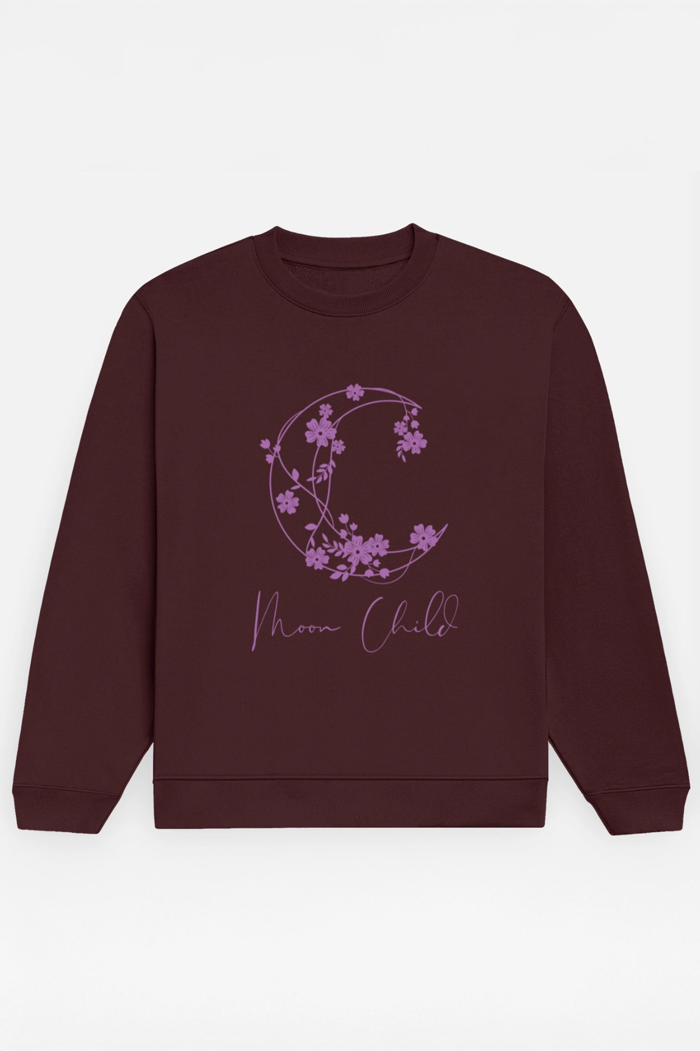 Moon Child Purple Design Sweatshirt