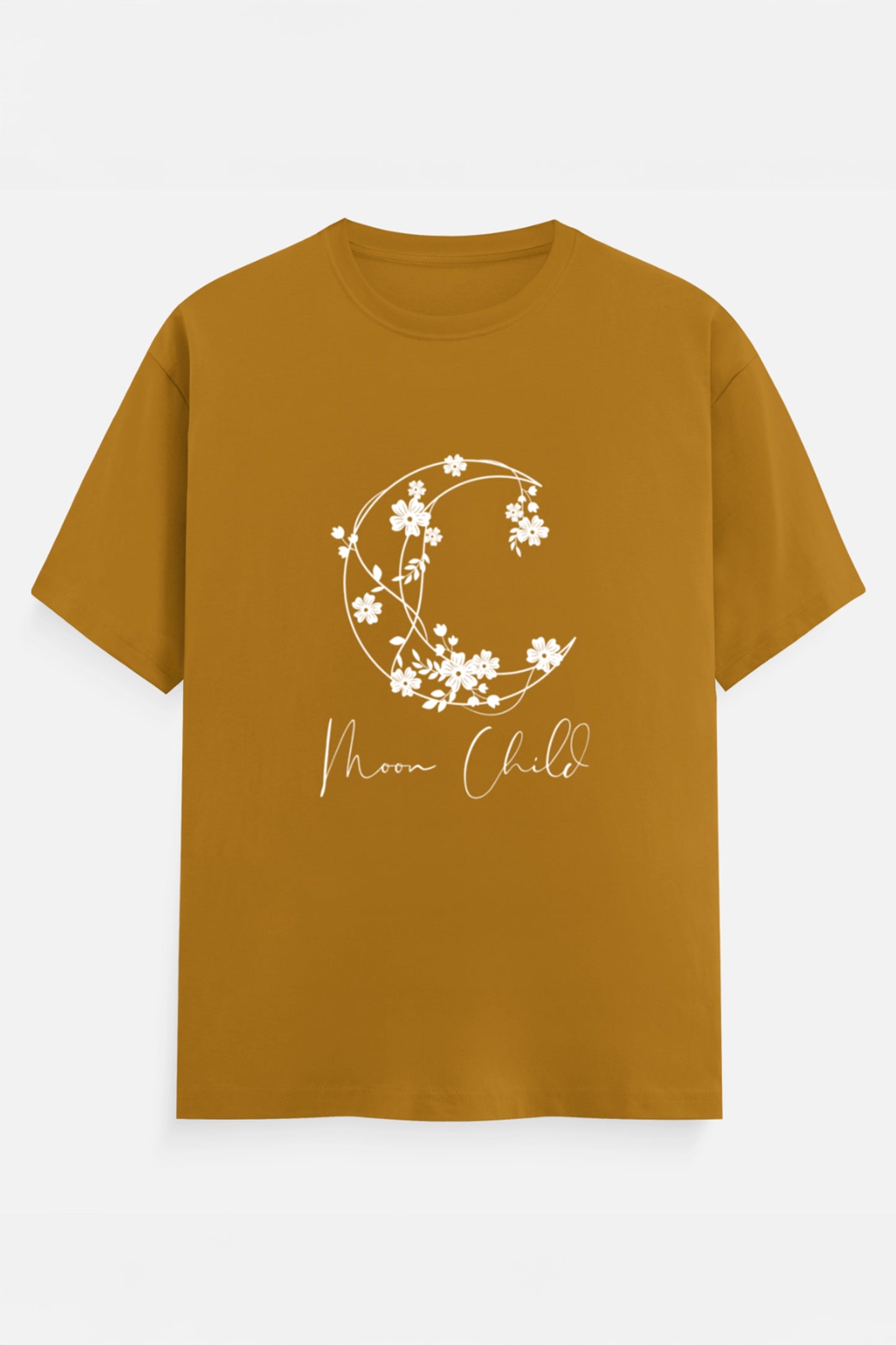 Moon Child White Design T-Shirt