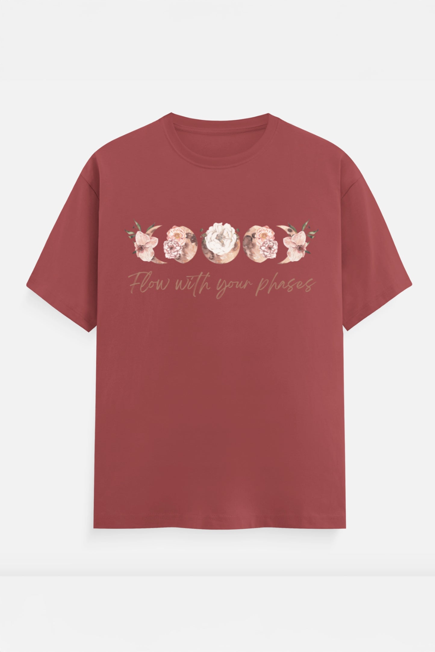 Flow with your phases T-Shirt (Peach)