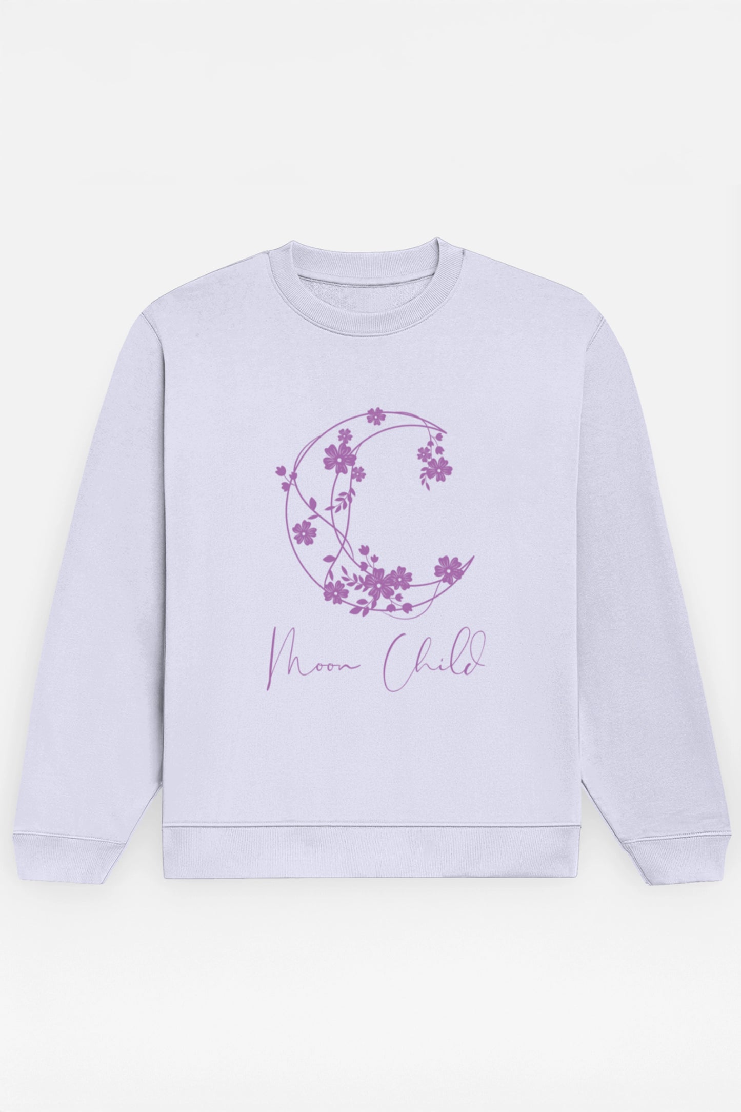 Moon Child Purple Design Sweatshirt
