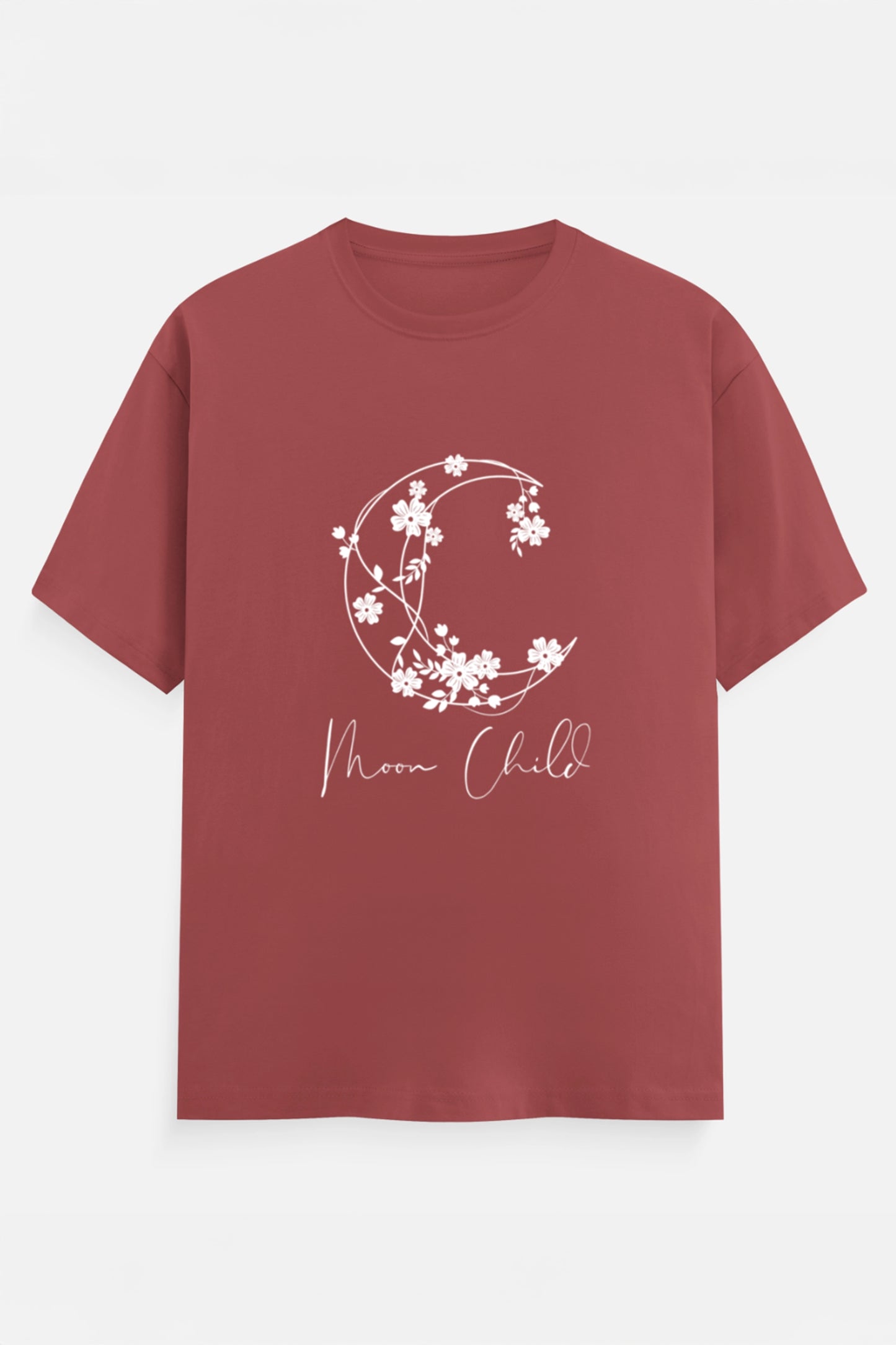 Moon Child White Design T-Shirt