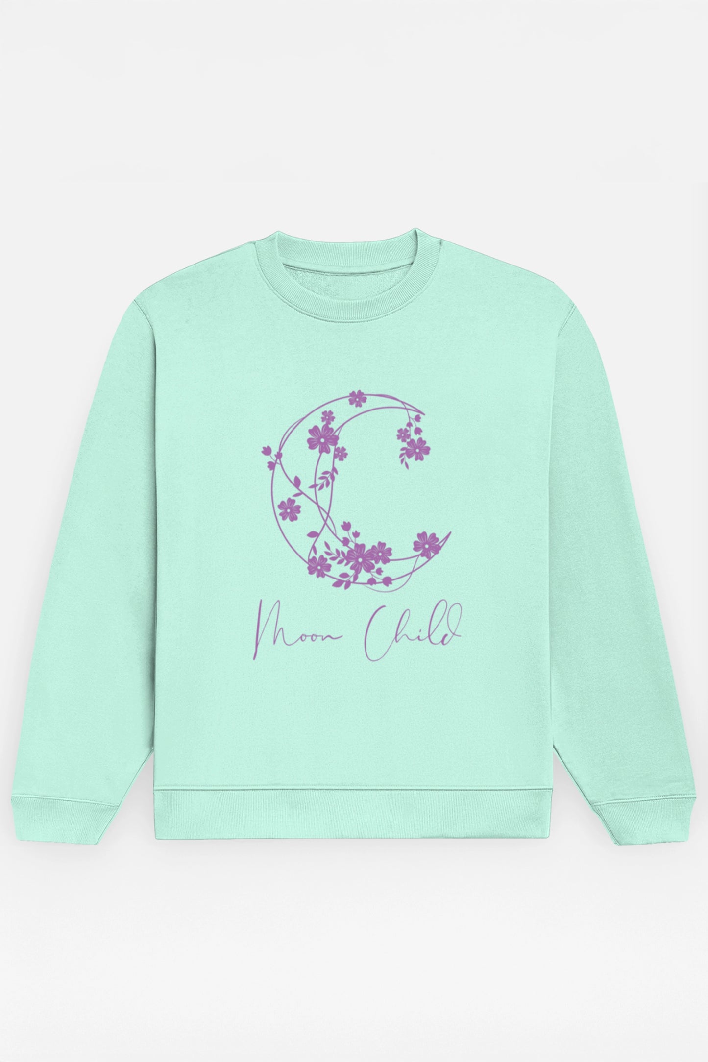 Moon Child Purple Design Sweatshirt