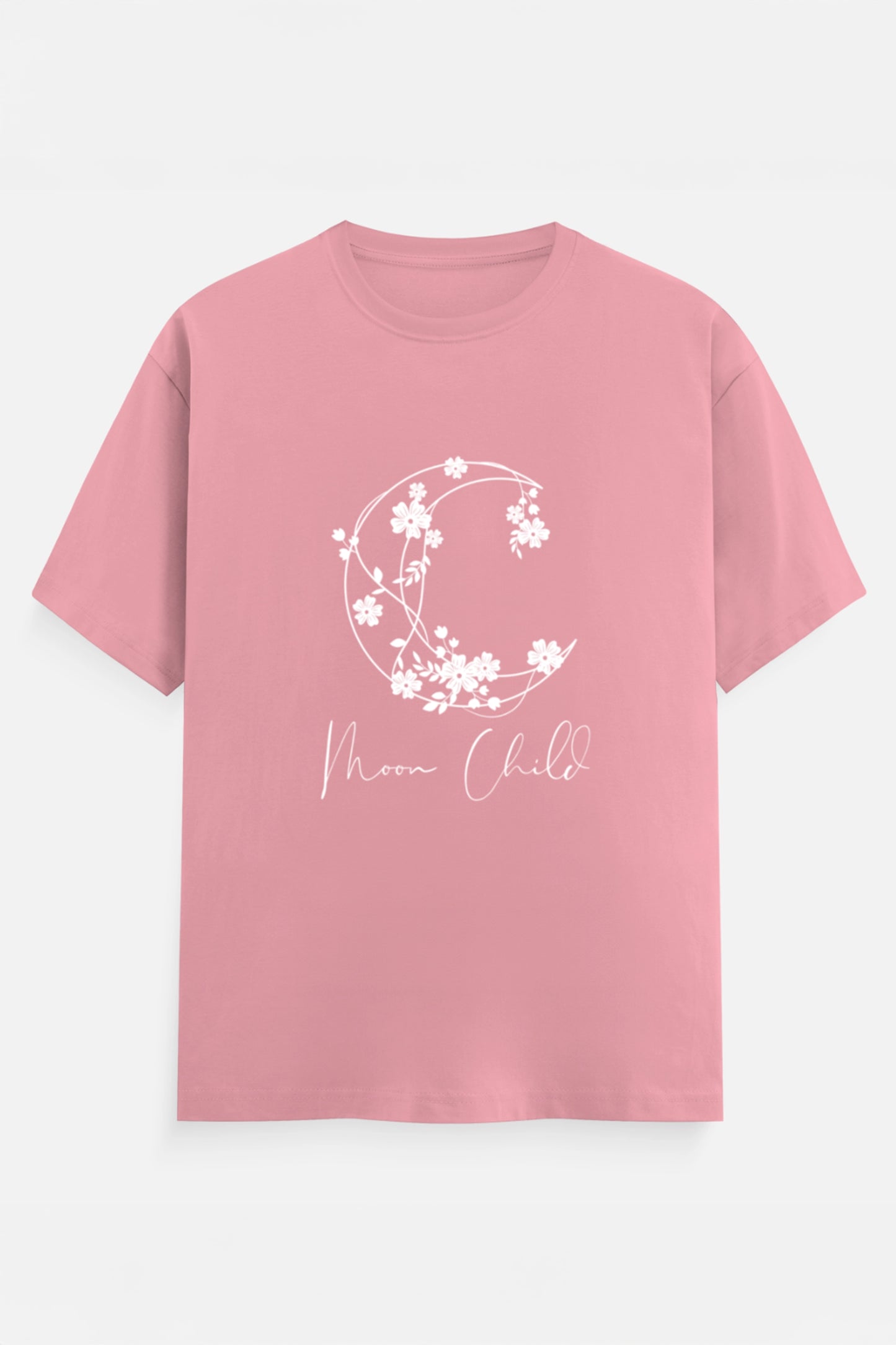 Moon Child White Design T-Shirt