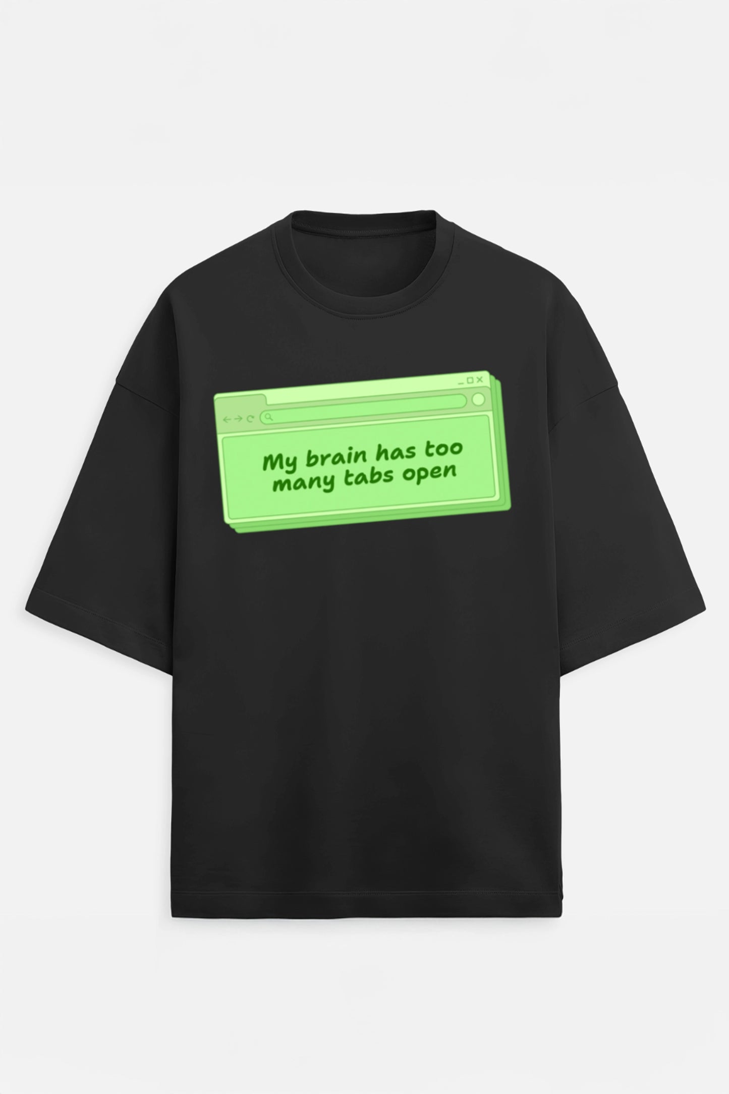My Brain Has Too Many Tabs Terry Oversized Tee