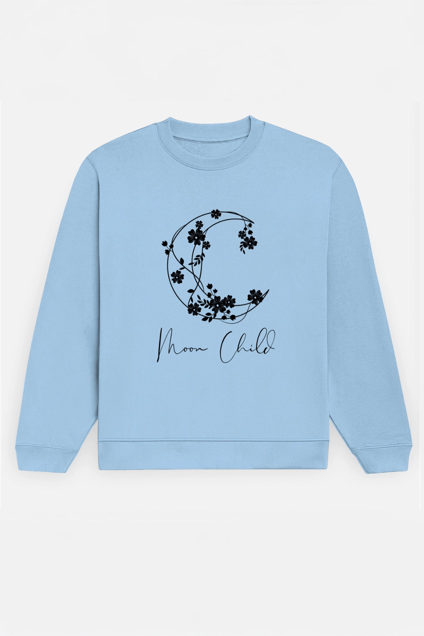 Moon Child Black Design Sweatshirt
