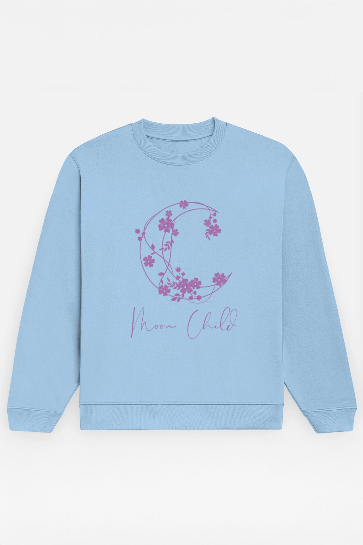 Moon Child Purple Design Sweatshirt