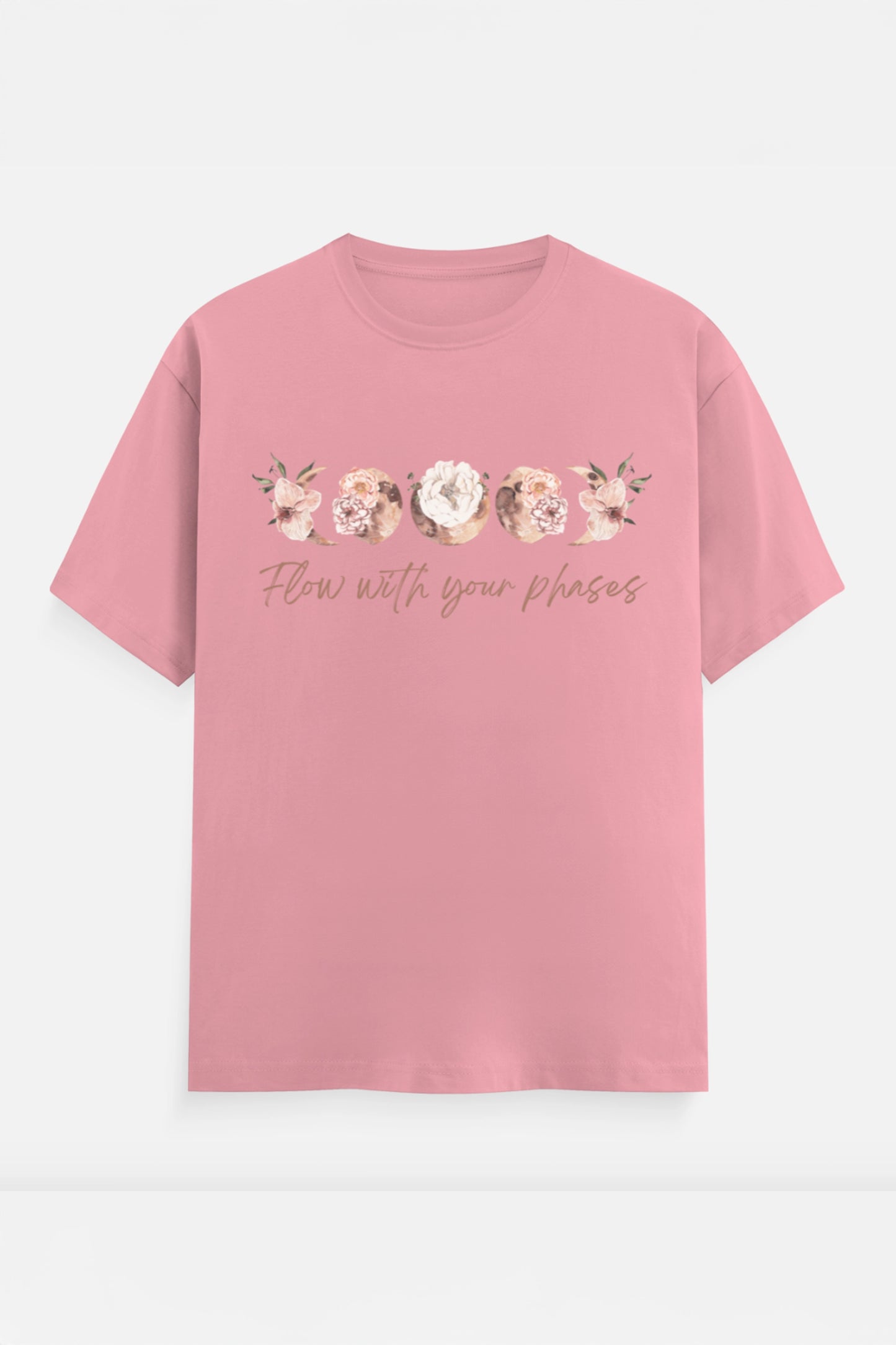 Flow with your phases T-Shirt (Peach)