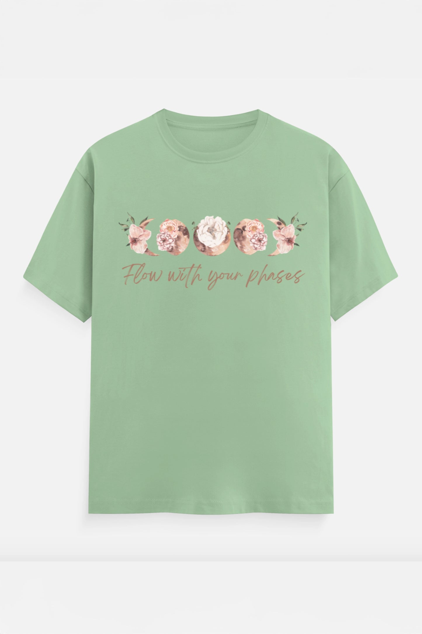 Flow with your phases T-Shirt (Peach)