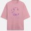 Moon Child Purple Design Terry Oversized Tee