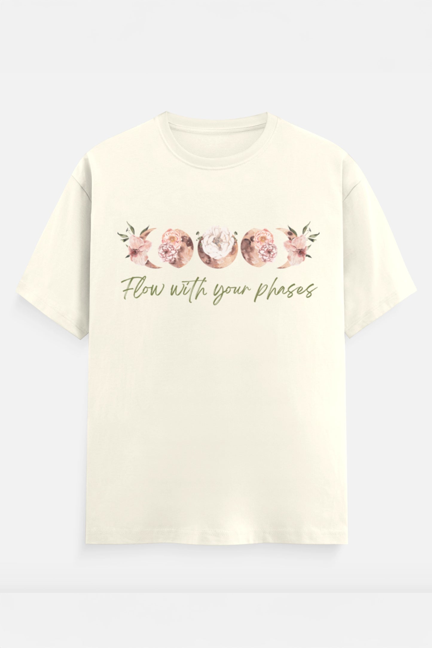 Flow with your phases T-Shirt (Green)