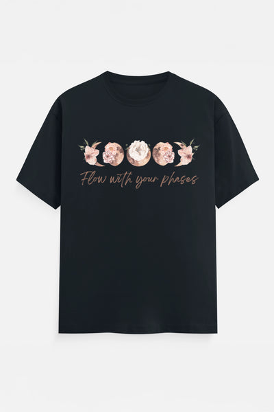 Flow with your phases T-Shirt (Peach)