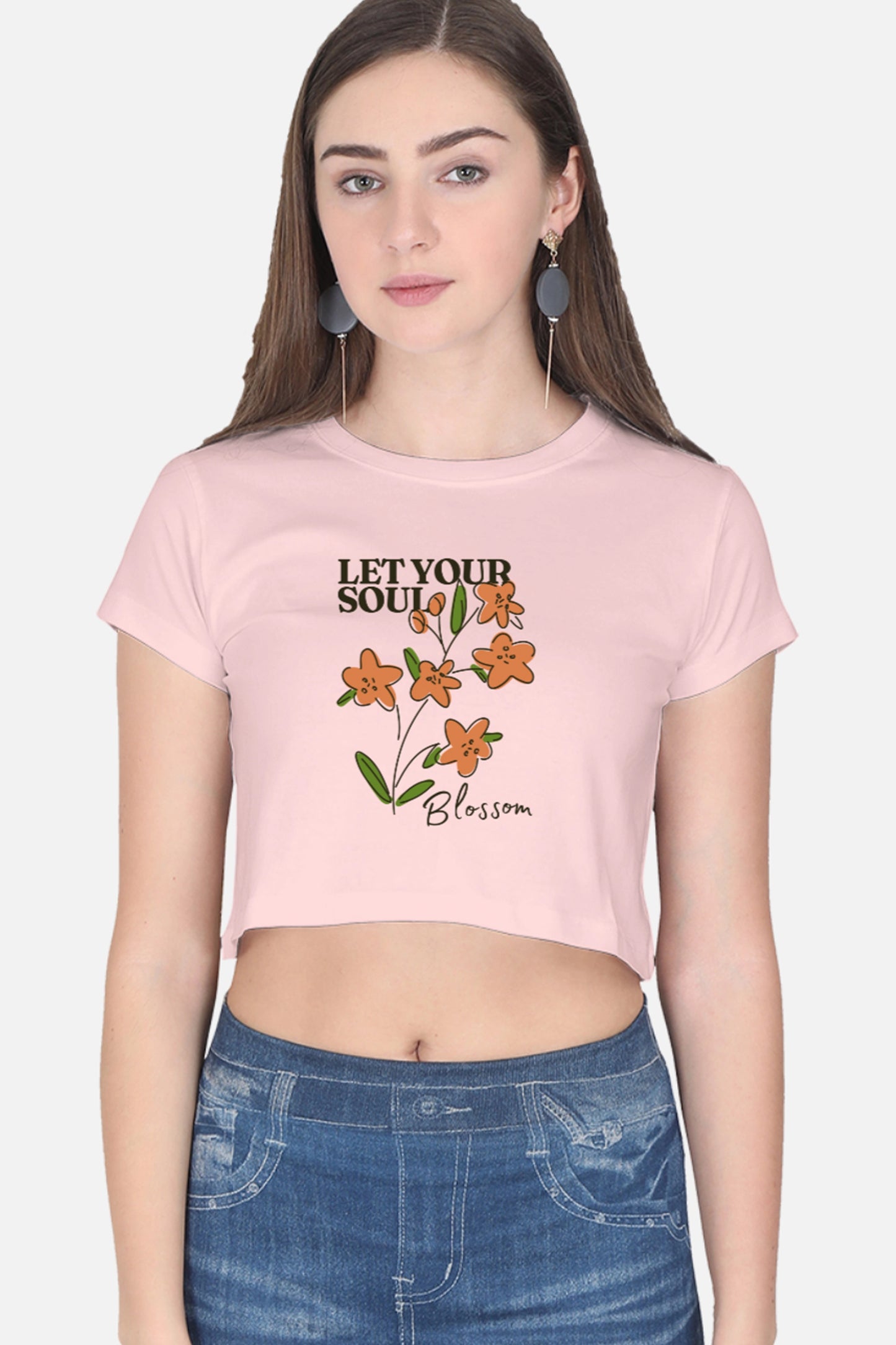 Let Your Soul Blossom Crop Top