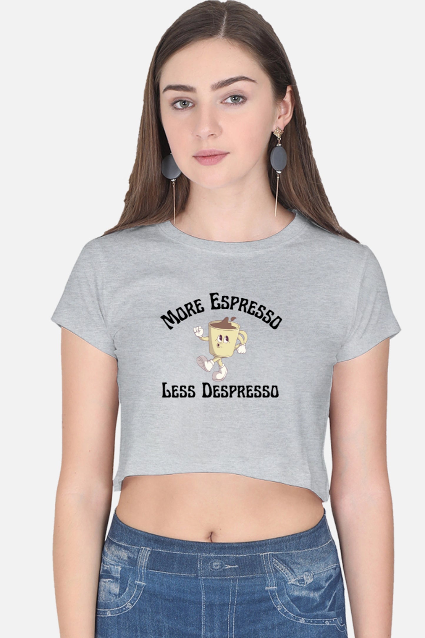 More Espresso Crop Top