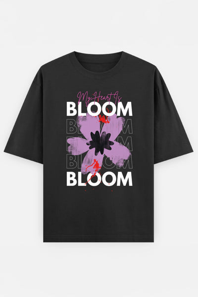 My Heart Is Bloom Oversized T shirt