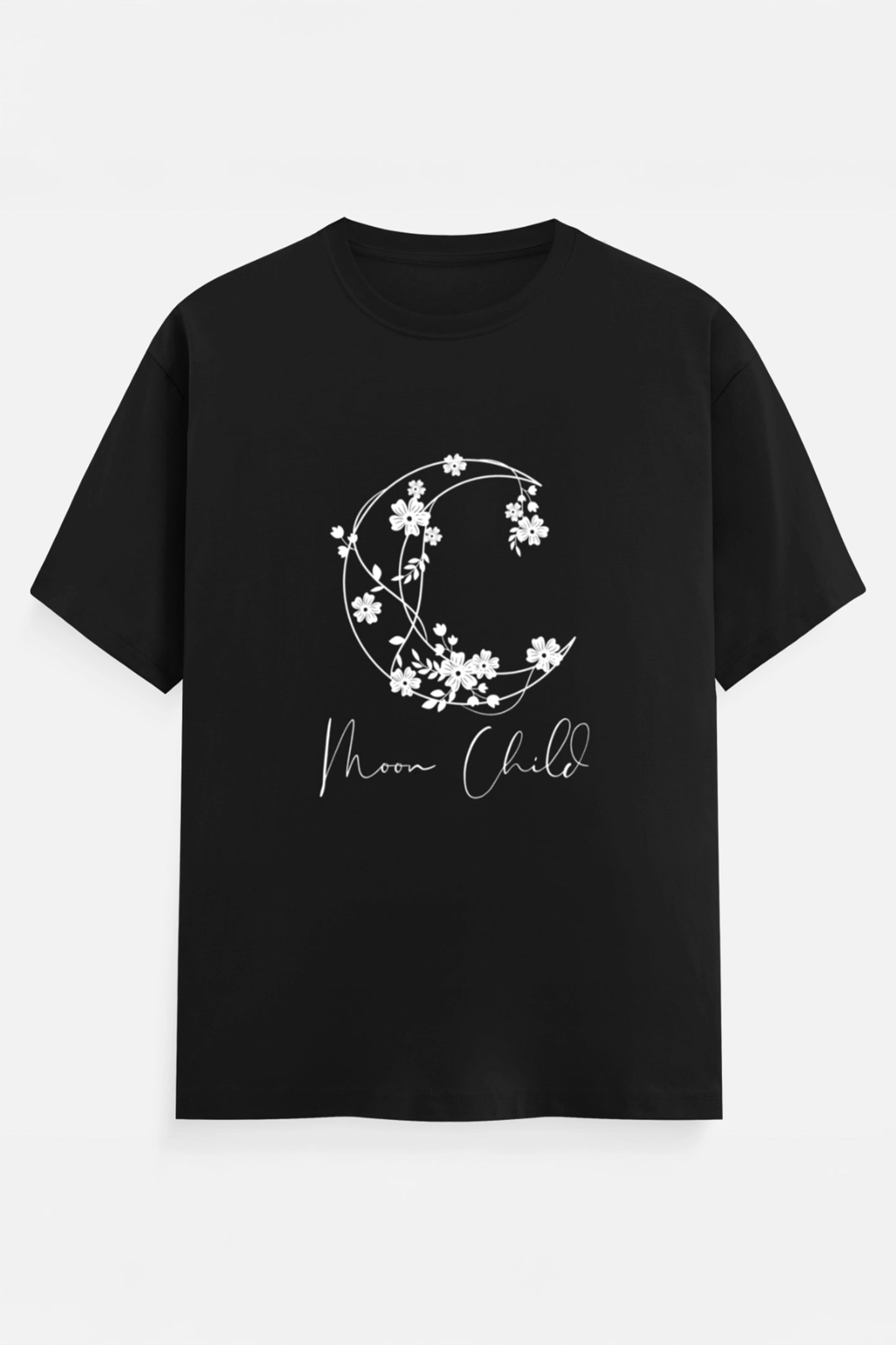 Moon Child White Design T-Shirt