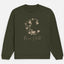 Moon Child Beige Design Sweatshirt