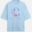 Moon Child Purple Design Terry Oversized Tee