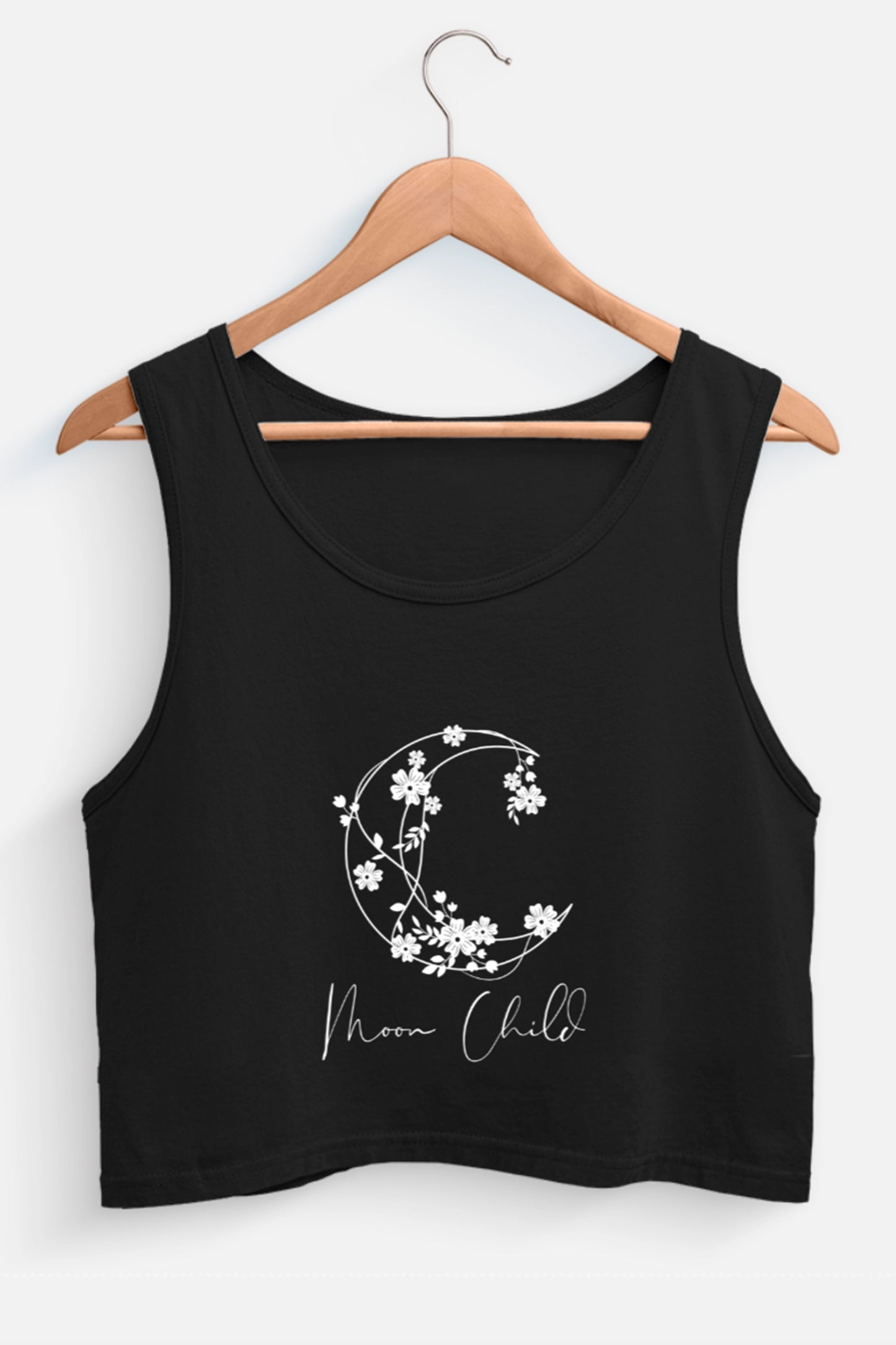 Moon Child White Design Tank Top