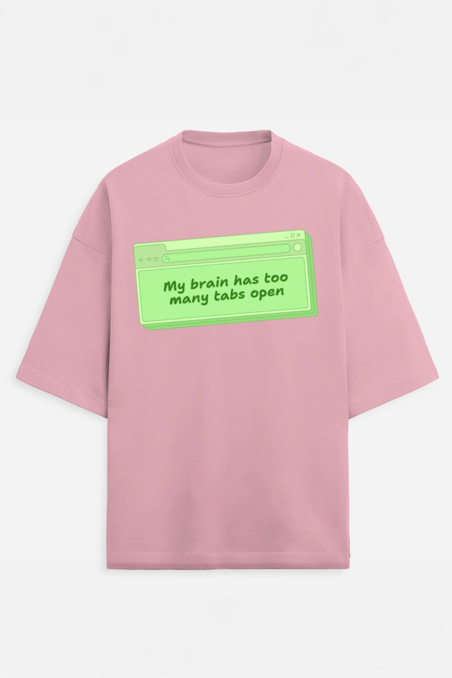 My Brain Has Too Many Tabs Terry Oversized Tee
