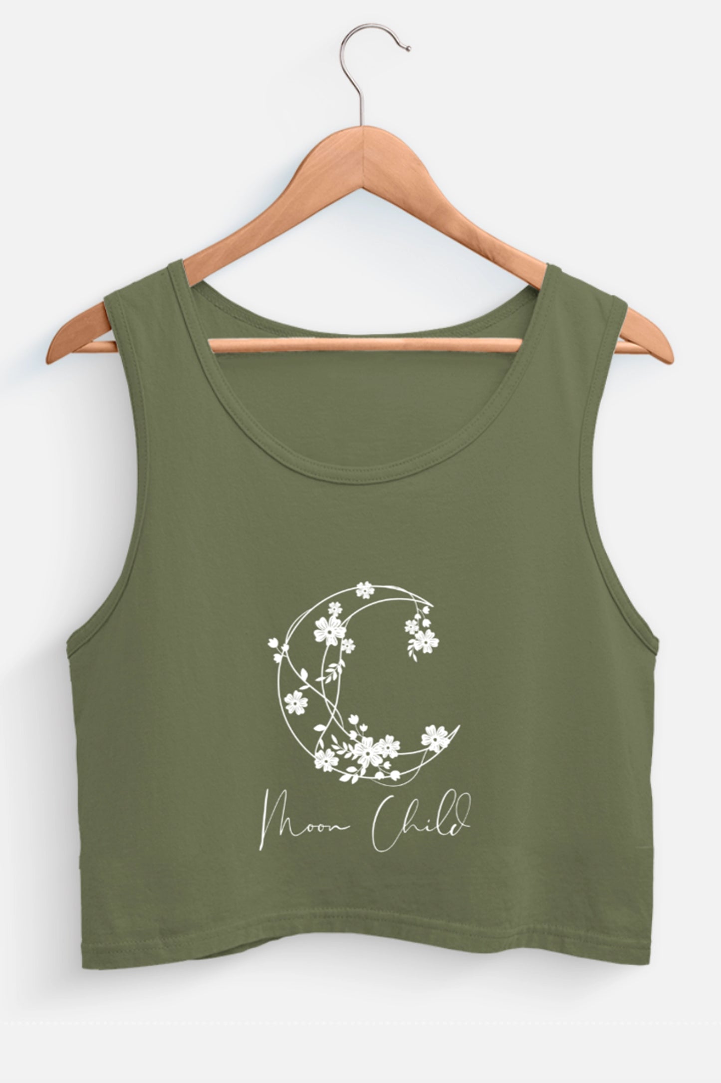 Moon Child White Design Tank Top