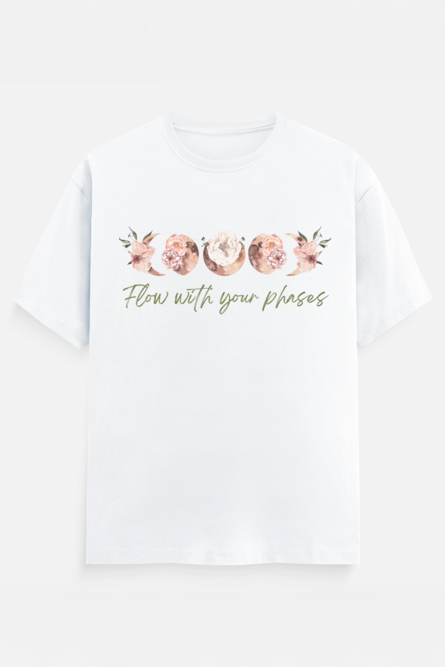 Flow with your phases T-Shirt (Green)