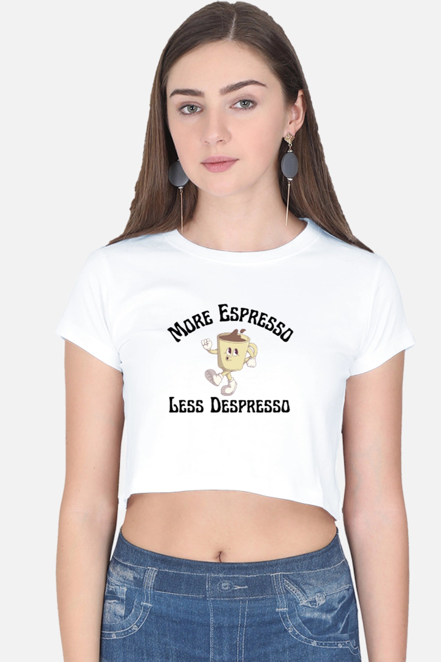 More Espresso Crop Top
