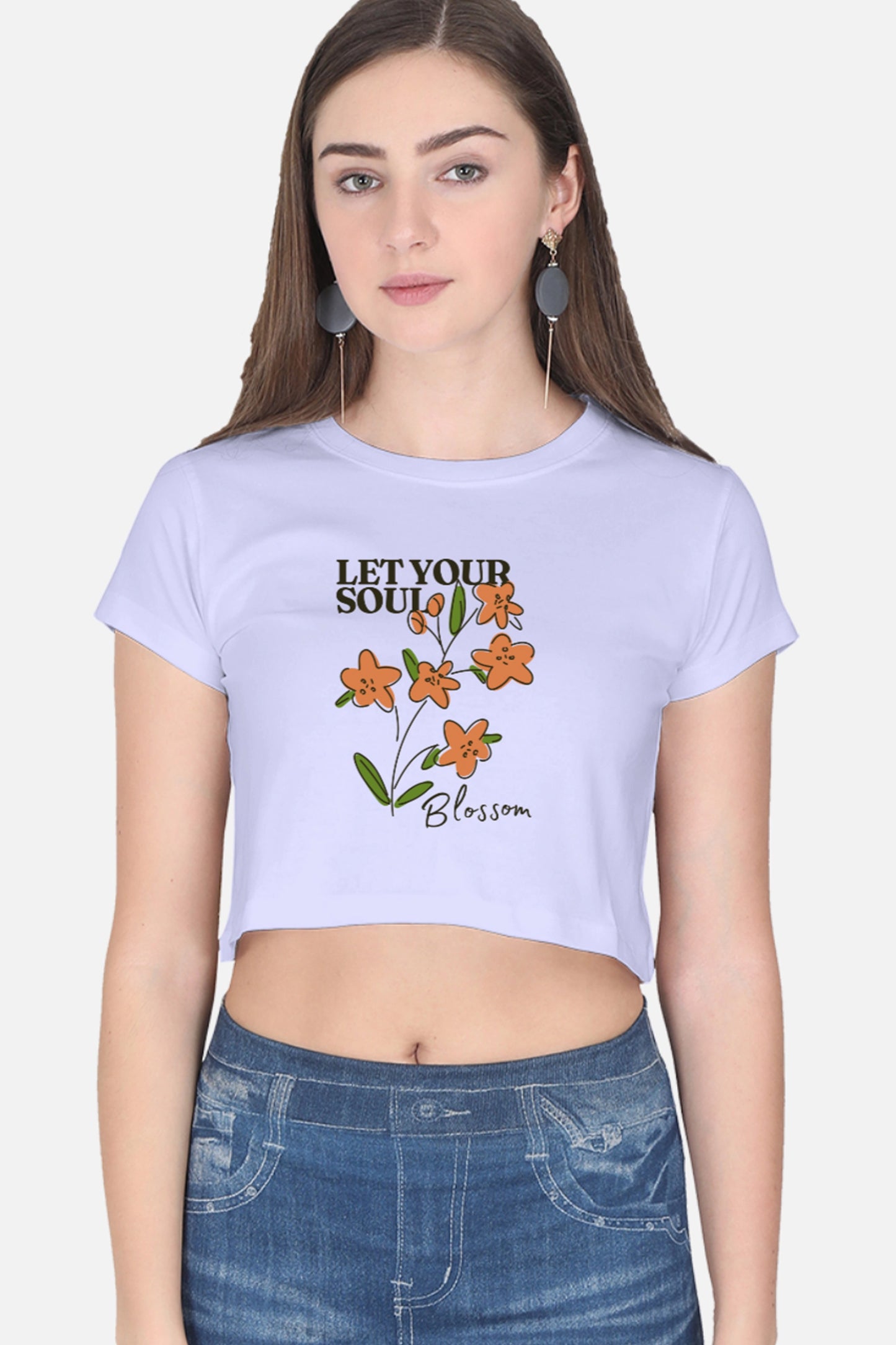 Let Your Soul Blossom Crop Top
