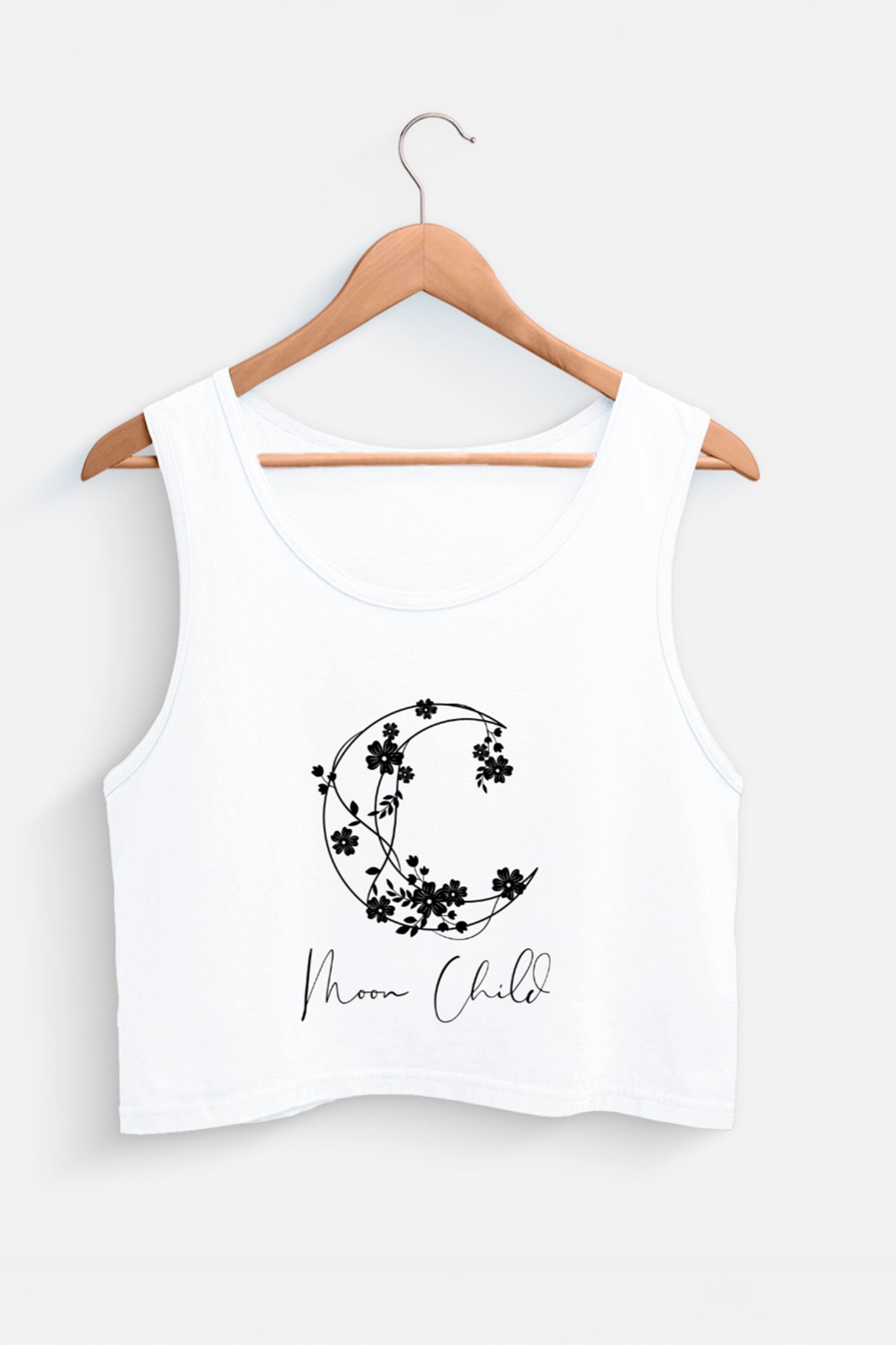 Moon Child Black Design Tank Top