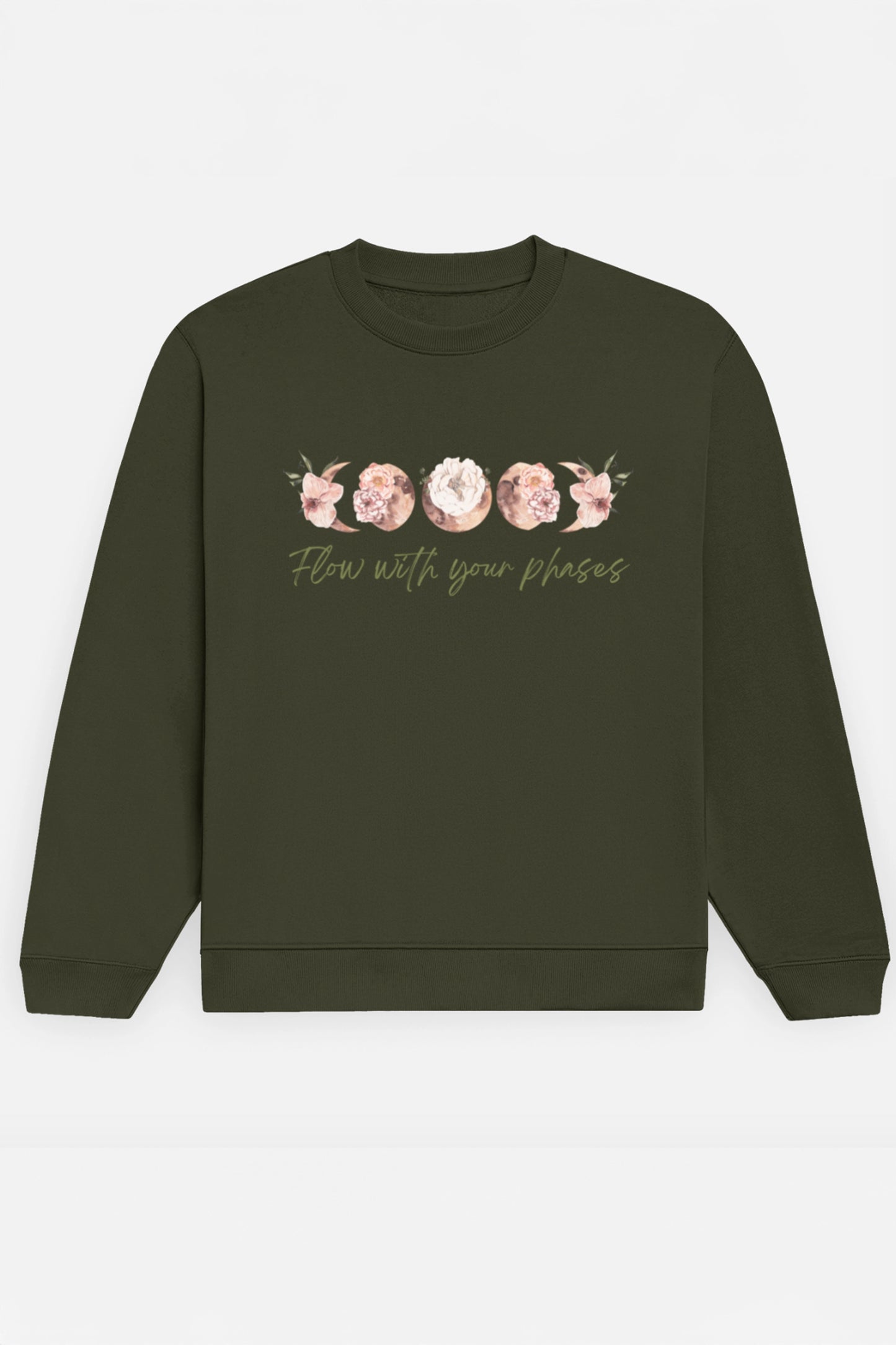Flow with your phases Sweatshirt (Green)