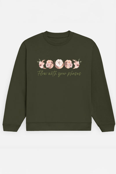 Flow with your phases Sweatshirt (Green)