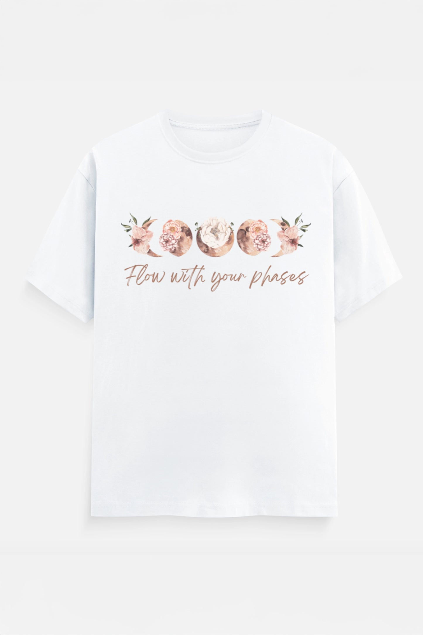 Flow with your phases T-Shirt (Peach)