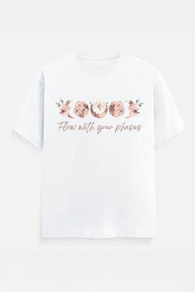 Flow with your phases T-Shirt (Peach)