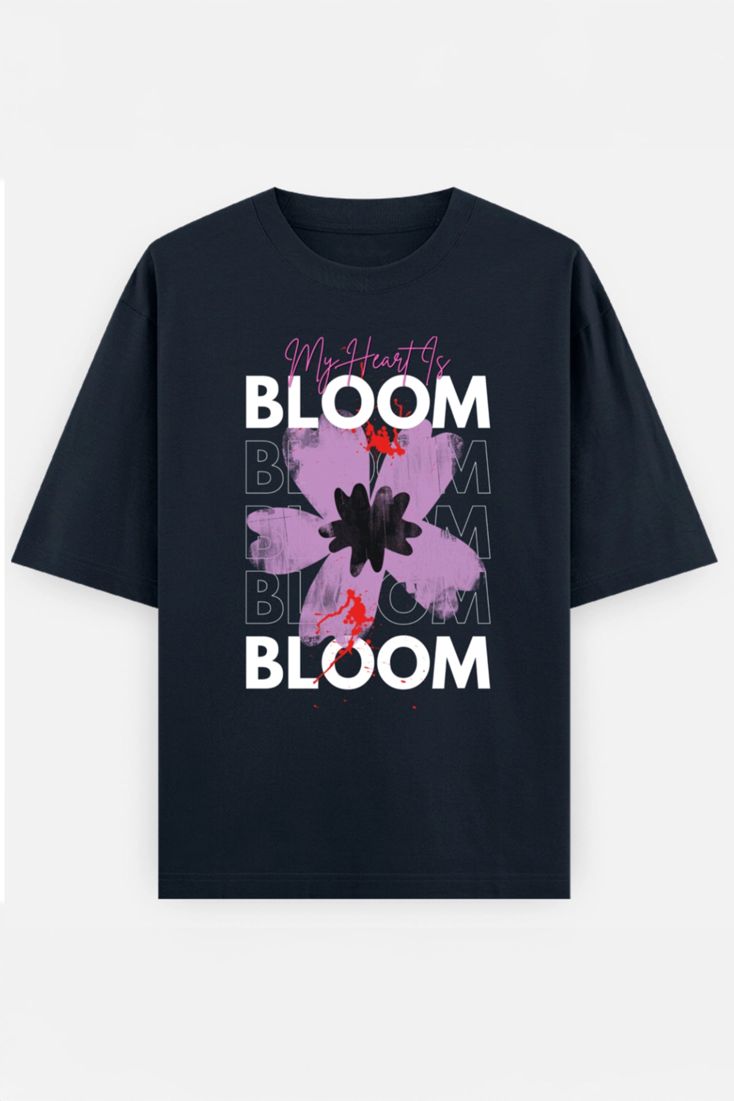 My Heart Is Bloom Oversized T shirt